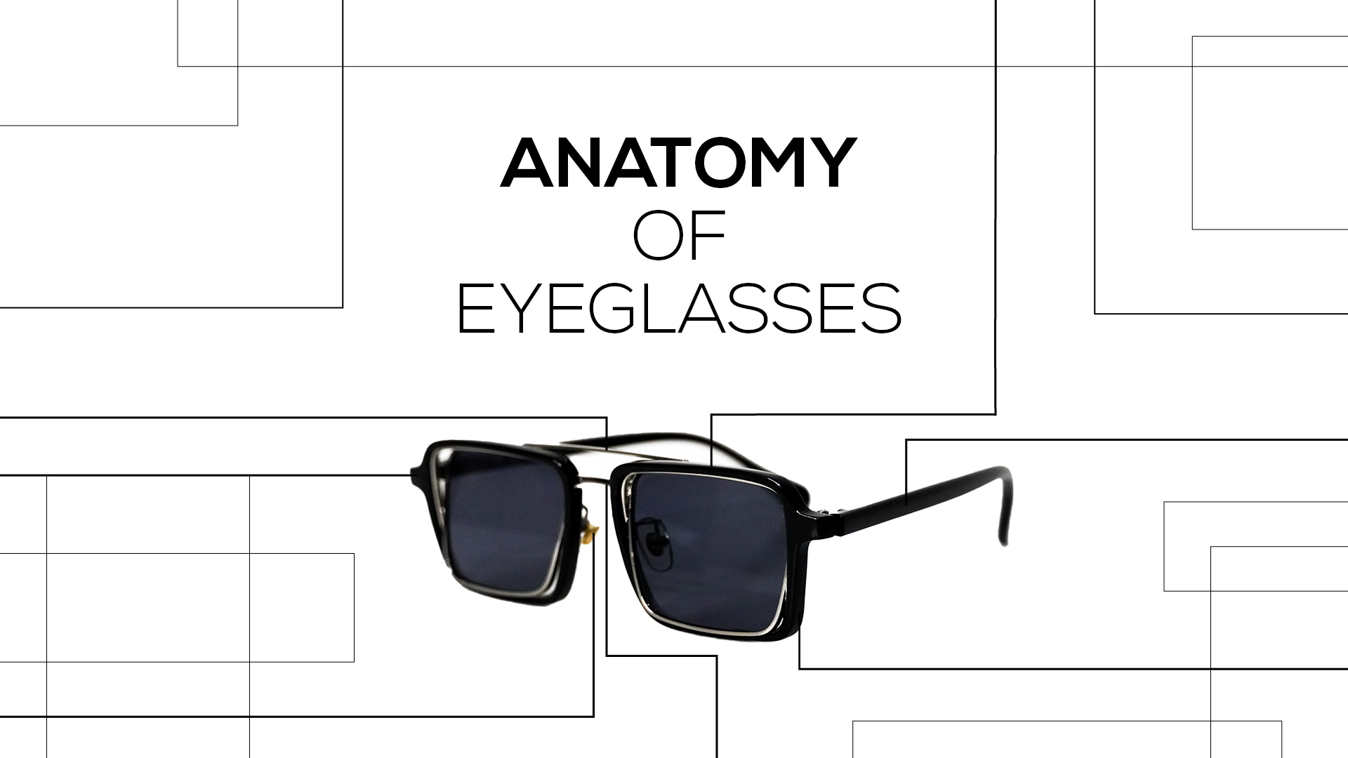 Anatomy of a pair of sales glasses