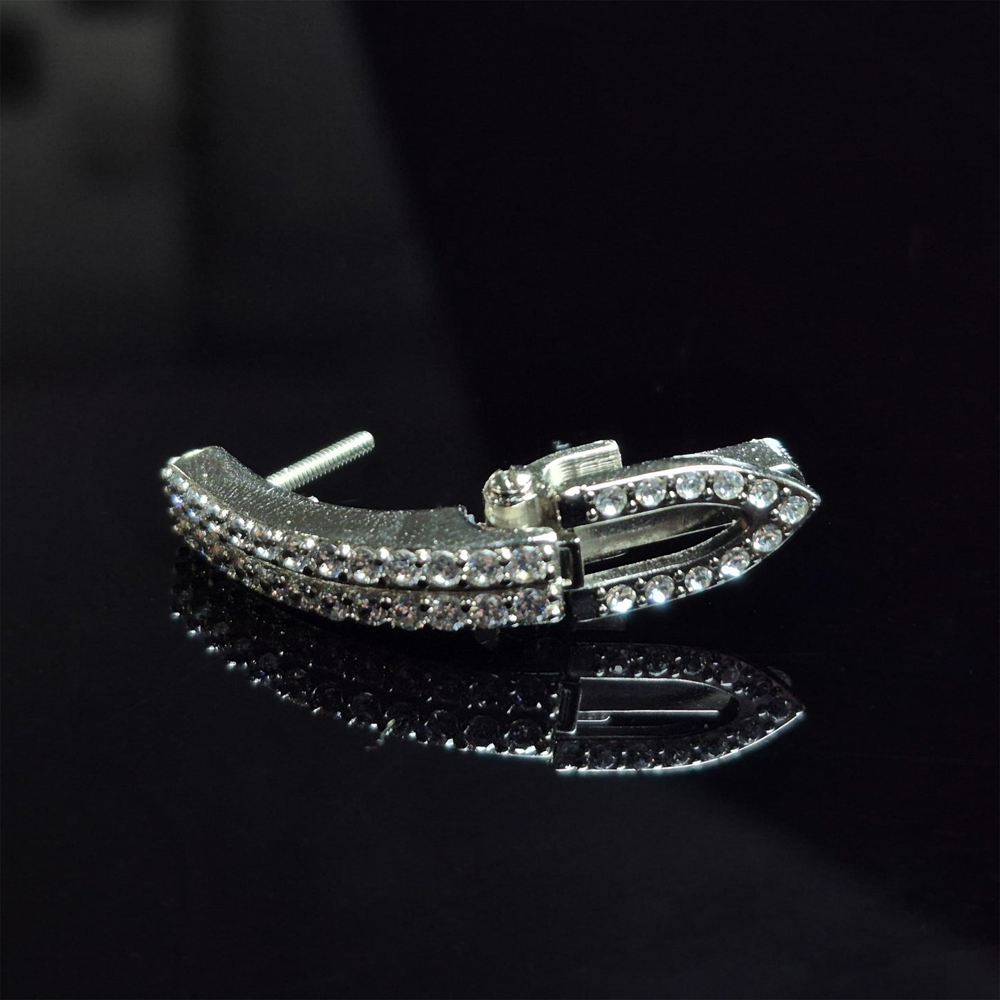 Cartier C Decor Diamonds DR Set Right Side Hinge - Silver (Unit)