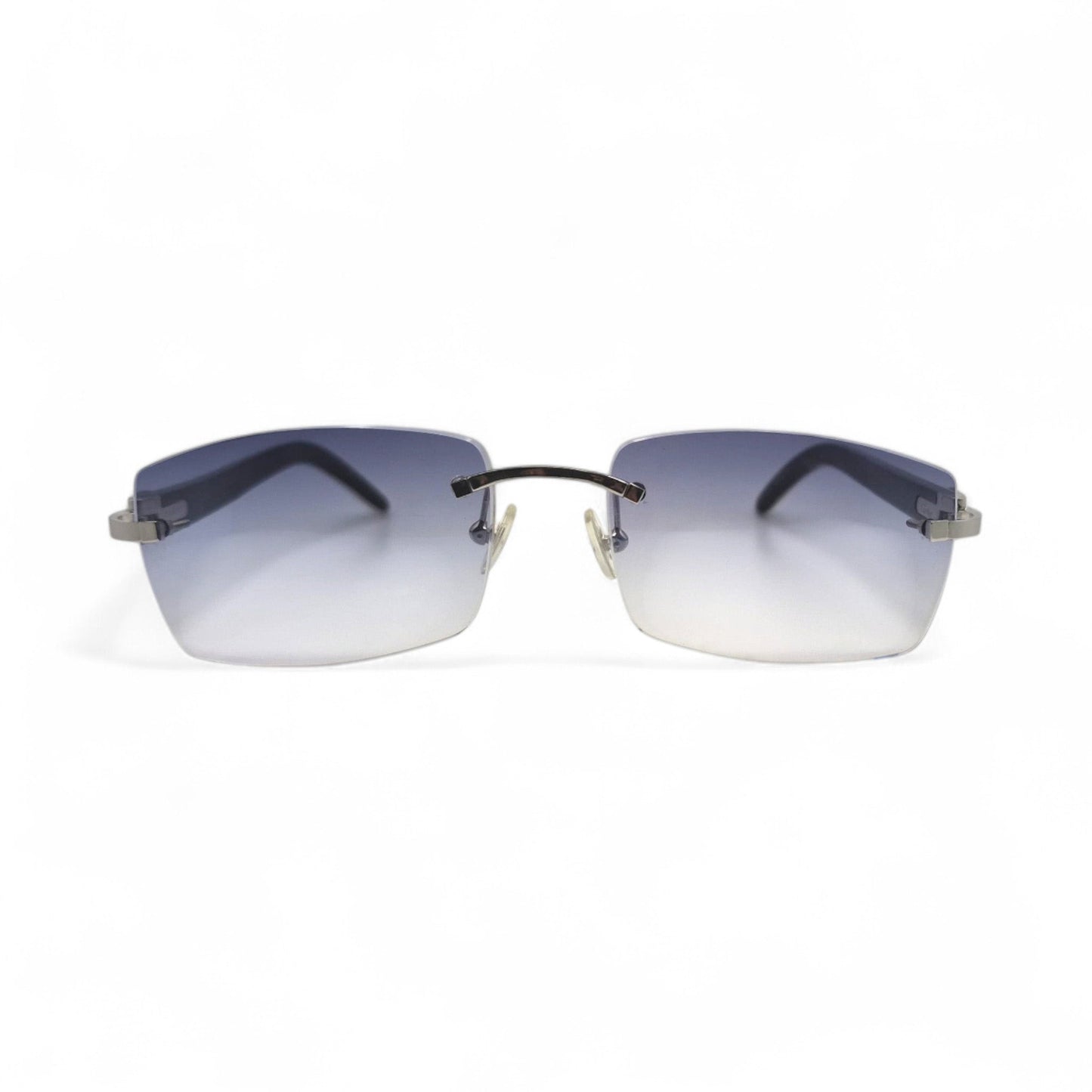 C_Decor_Silver_White_Buffs_Sunglasses_Smoke_Gray_Square_Lenses