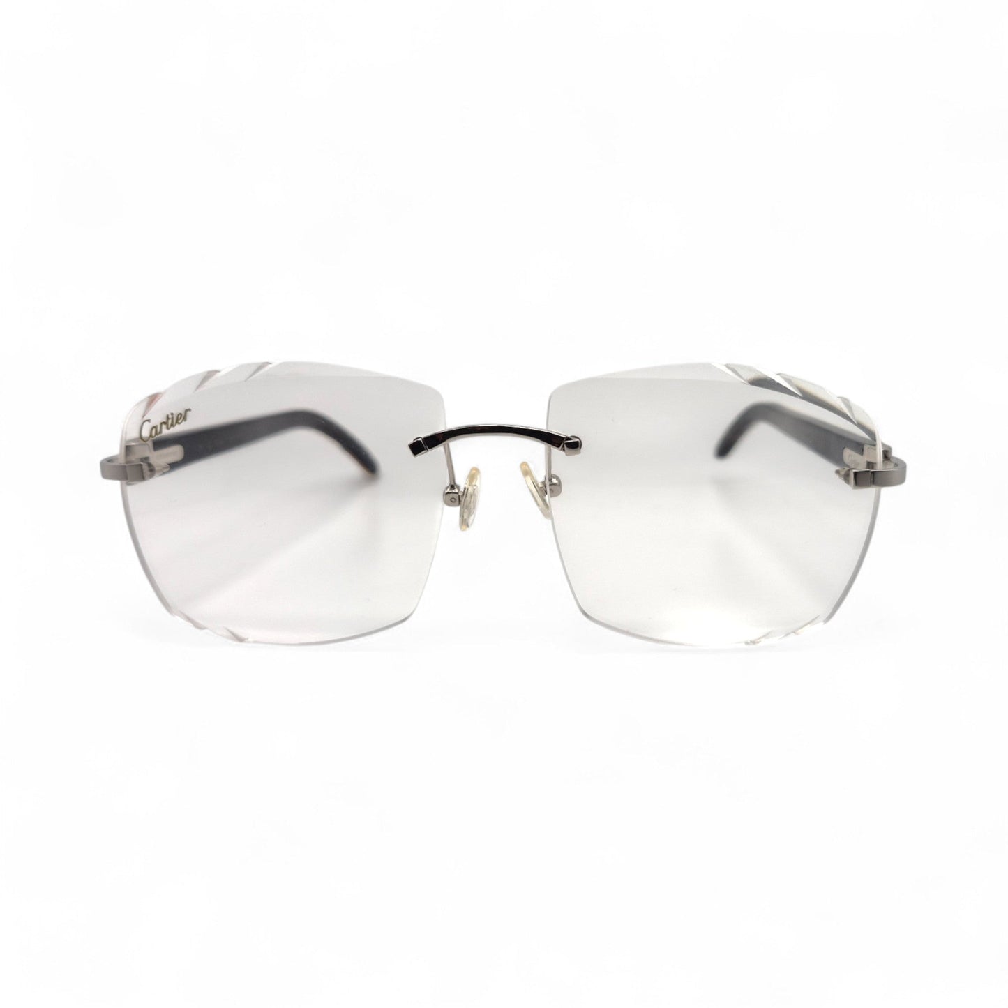 C Decor - Silver White Buffs Eyeglasses w/ Transition Brown Mykonos Lenses