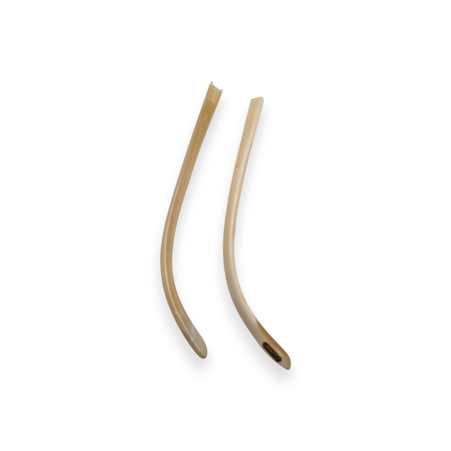Giverny 49-55 Old Skool Temples - Polished Off-White / Ivory Buffs