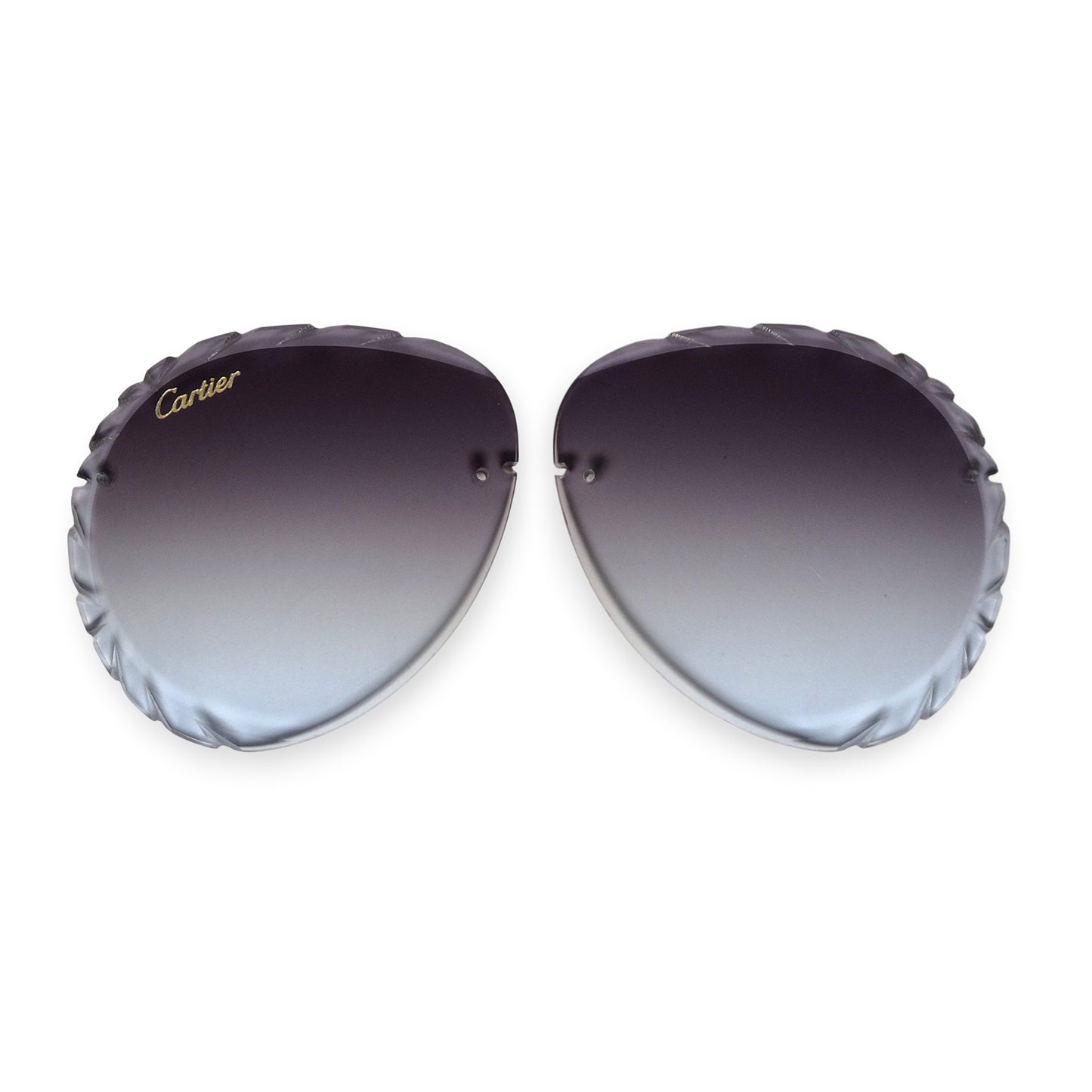 Custom Shape Lenses (60) - Gray Gradient (Diamond Cut)