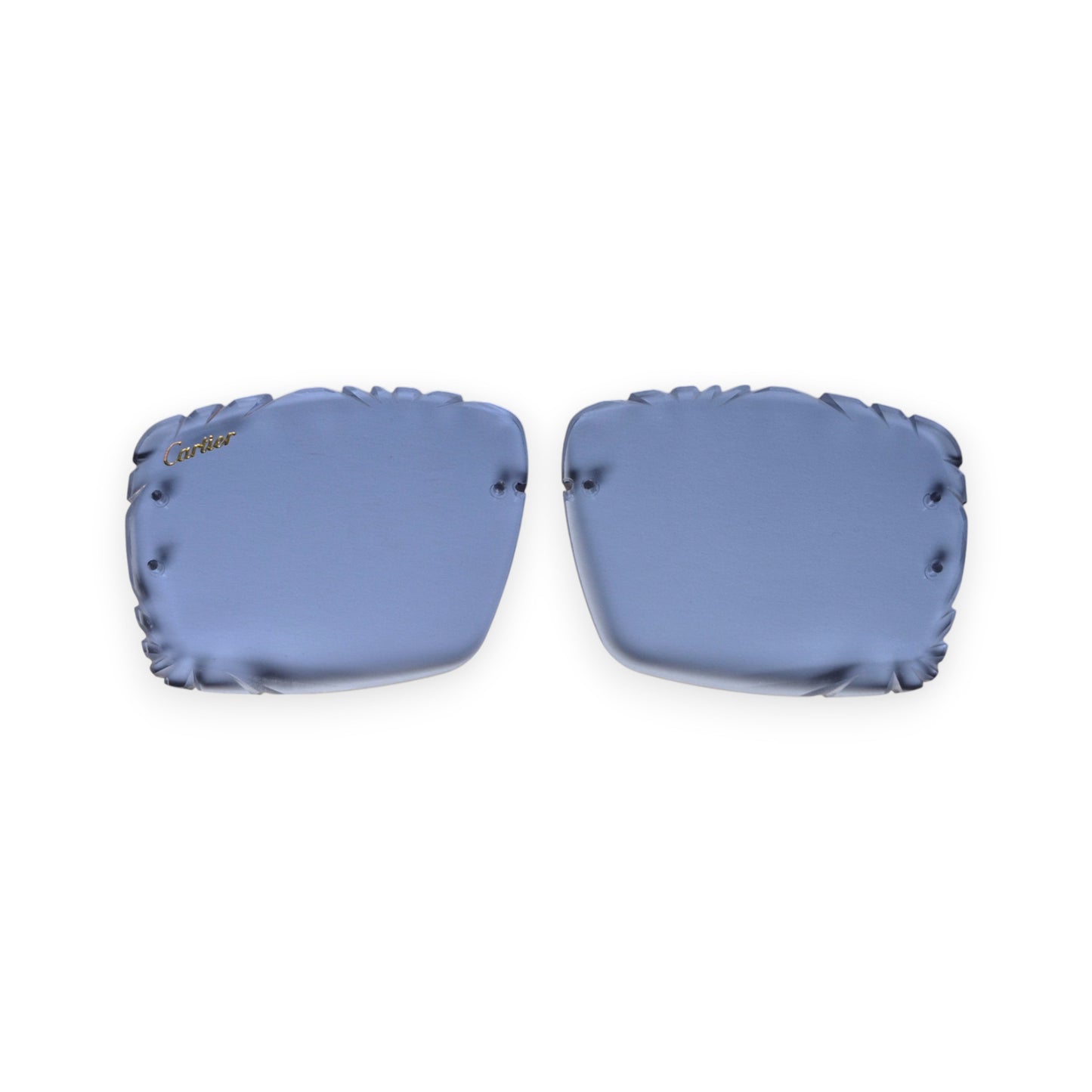 Custom Shape Lenses (59-56) - Smoke Blue/Brown (Diamond Cut)