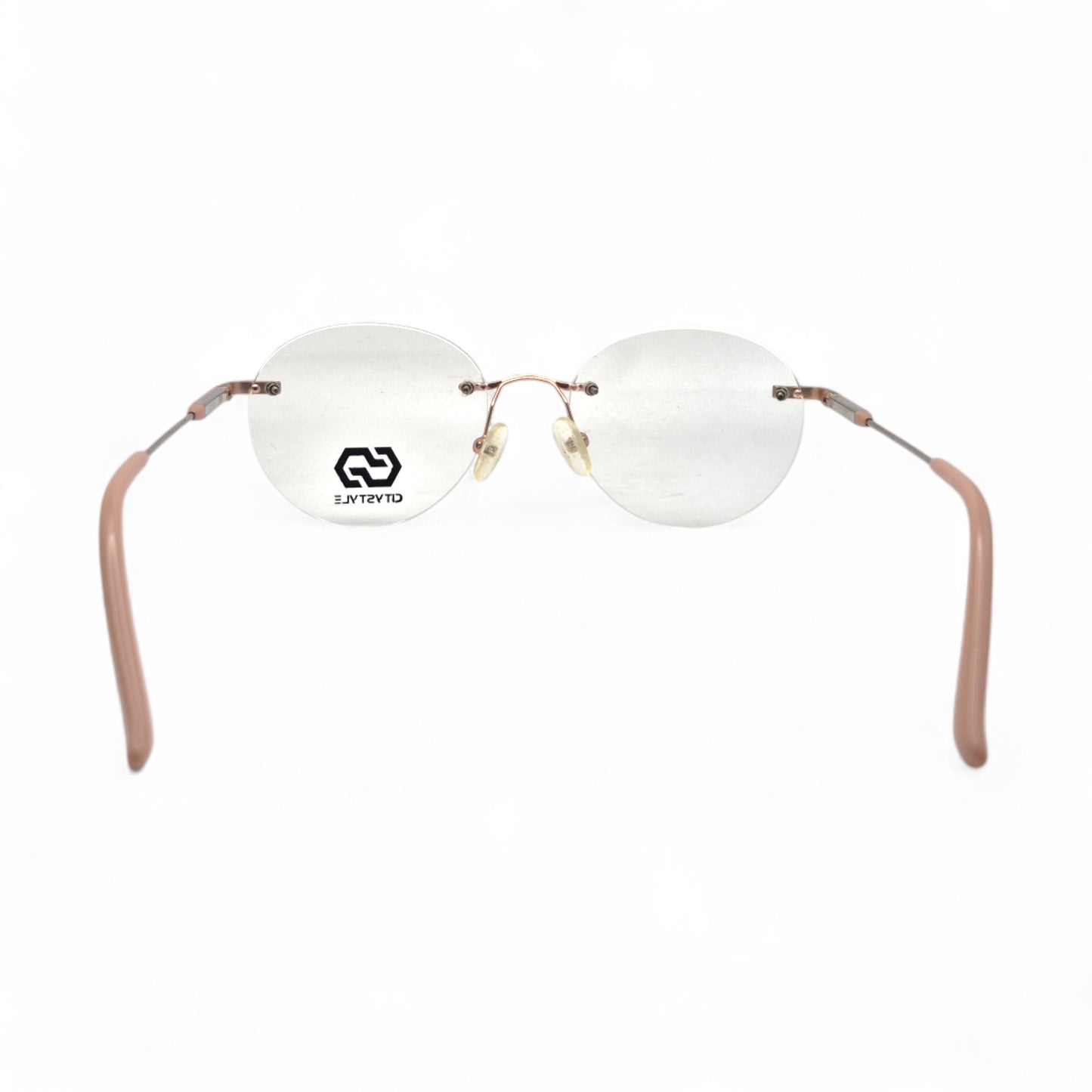 citystyle_3005_rose_gold_pink_rimless_round_eyeglasses