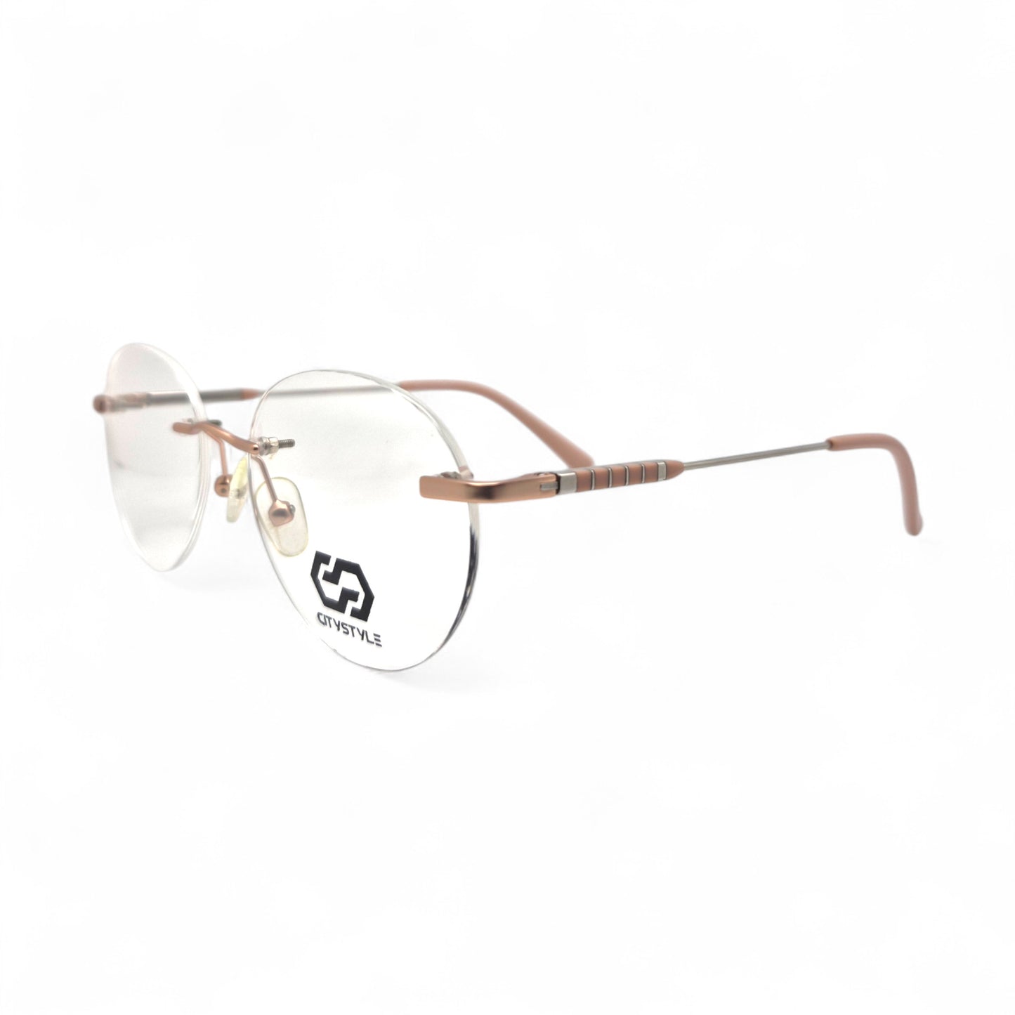 citystyle_3005_rose_gold_pink_rimless_round_eyeglasses
