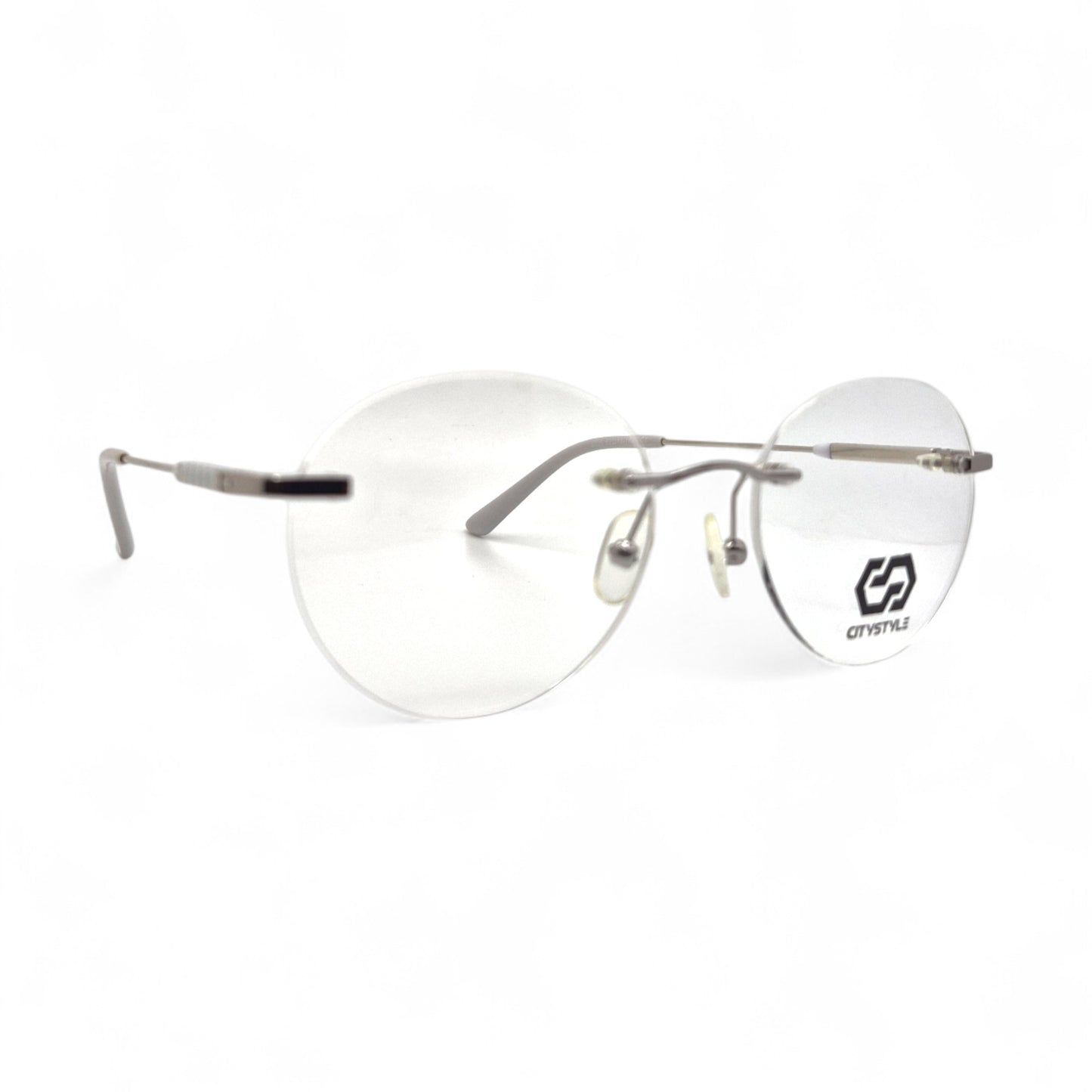 citystyle_3005_silver_gray_rimless_round_eyeglasses