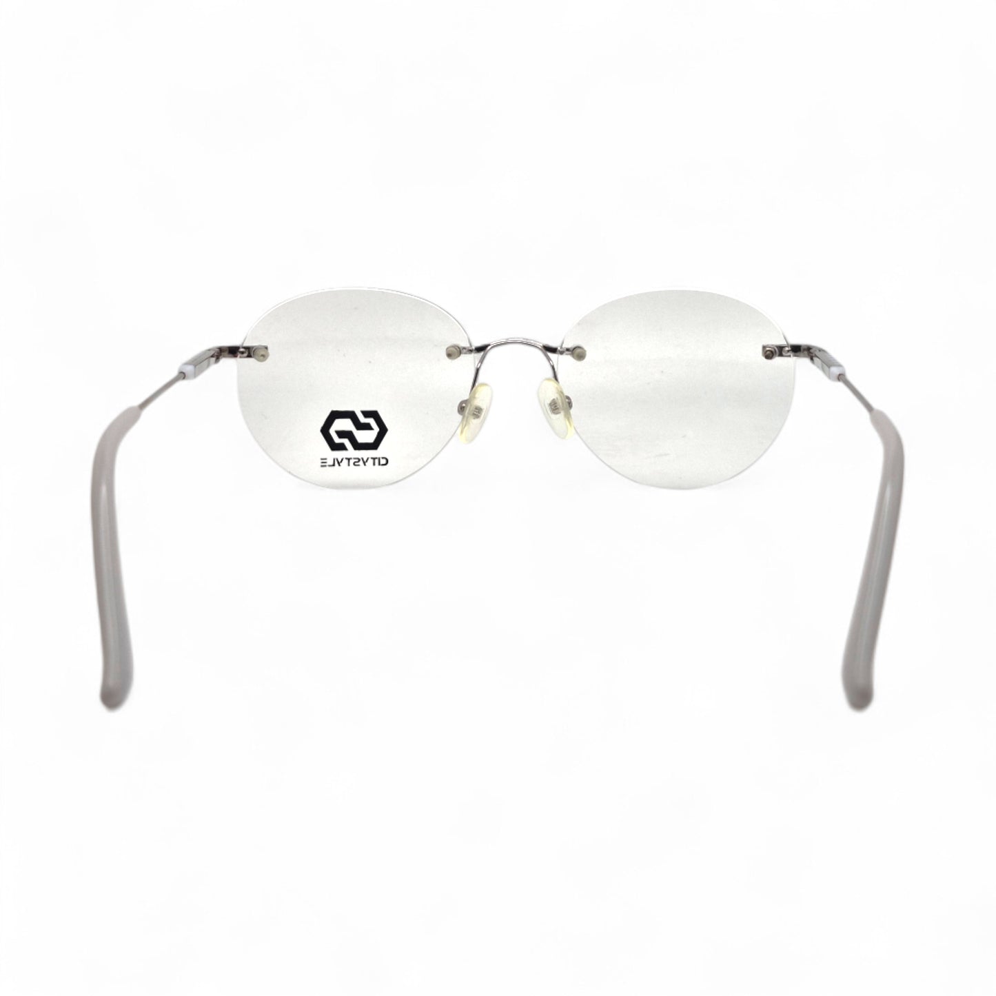 citystyle_3005_silver_gray_rimless_round_eyeglasses