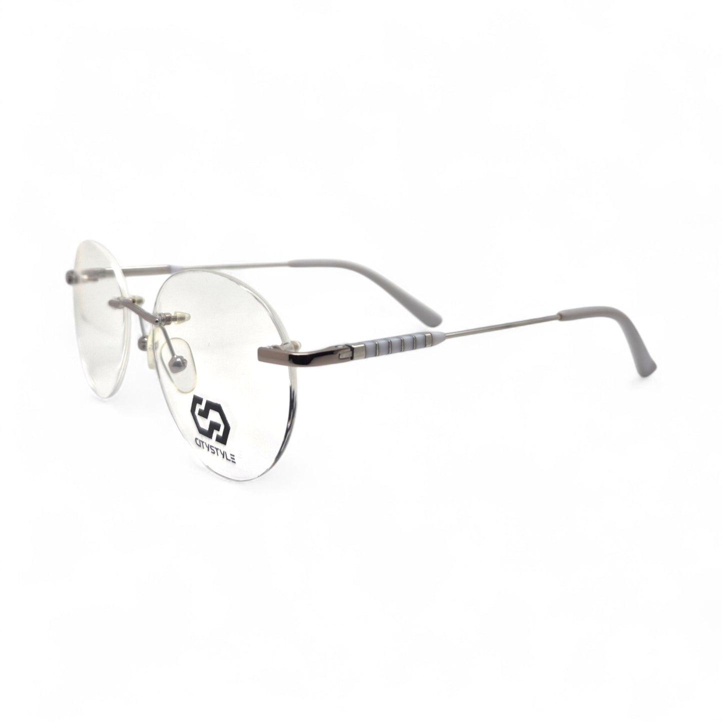 citystyle_3005_silver_gray_rimless_round_eyeglasses