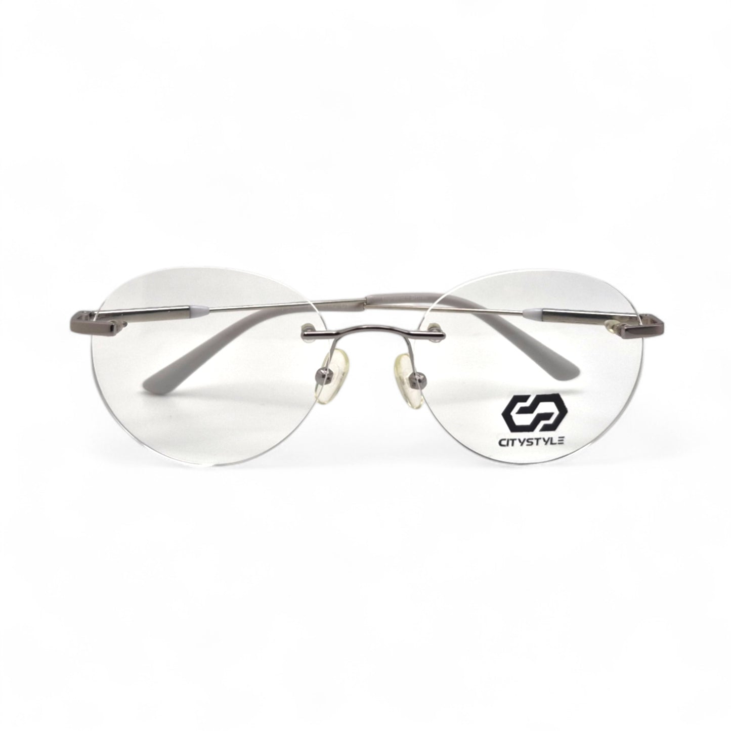 citystyle_3005_silver_gray_rimless_round_eyeglasses