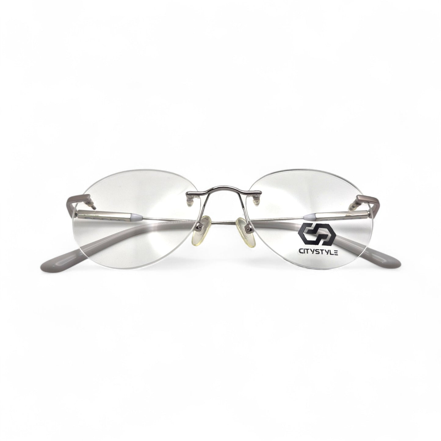 citystyle_3005_silver_gray_rimless_round_eyeglasses