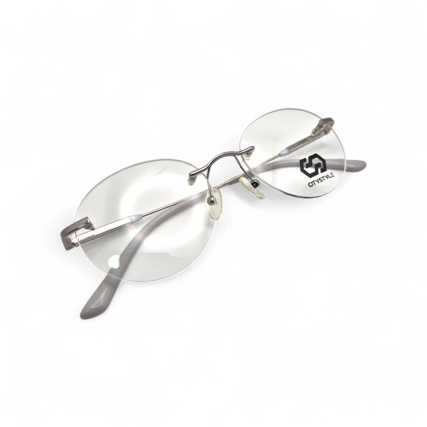 citystyle_3005_silver_gray_rimless_round_eyeglasses