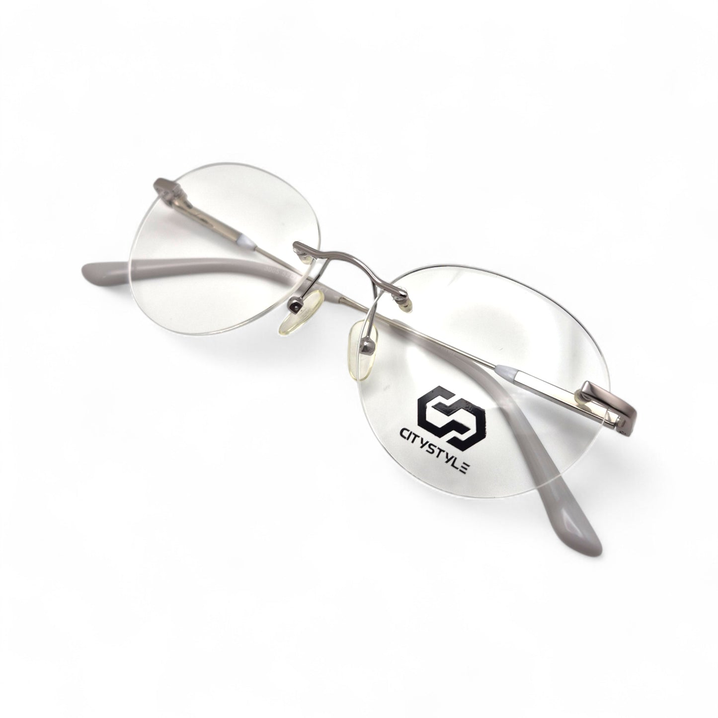 citystyle_3005_silver_gray_rimless_round_eyeglasses