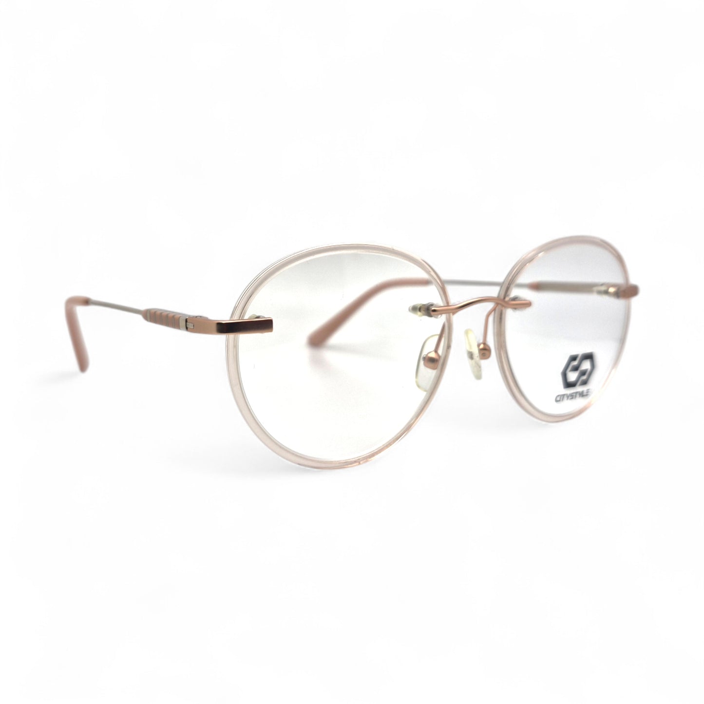 citystyle_3005_rose_gold_pink_fullframe_round_eyeglasses