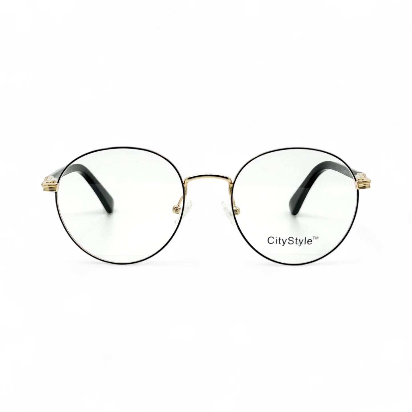 CityStyle_8022_gold_black_round_eyeglasses