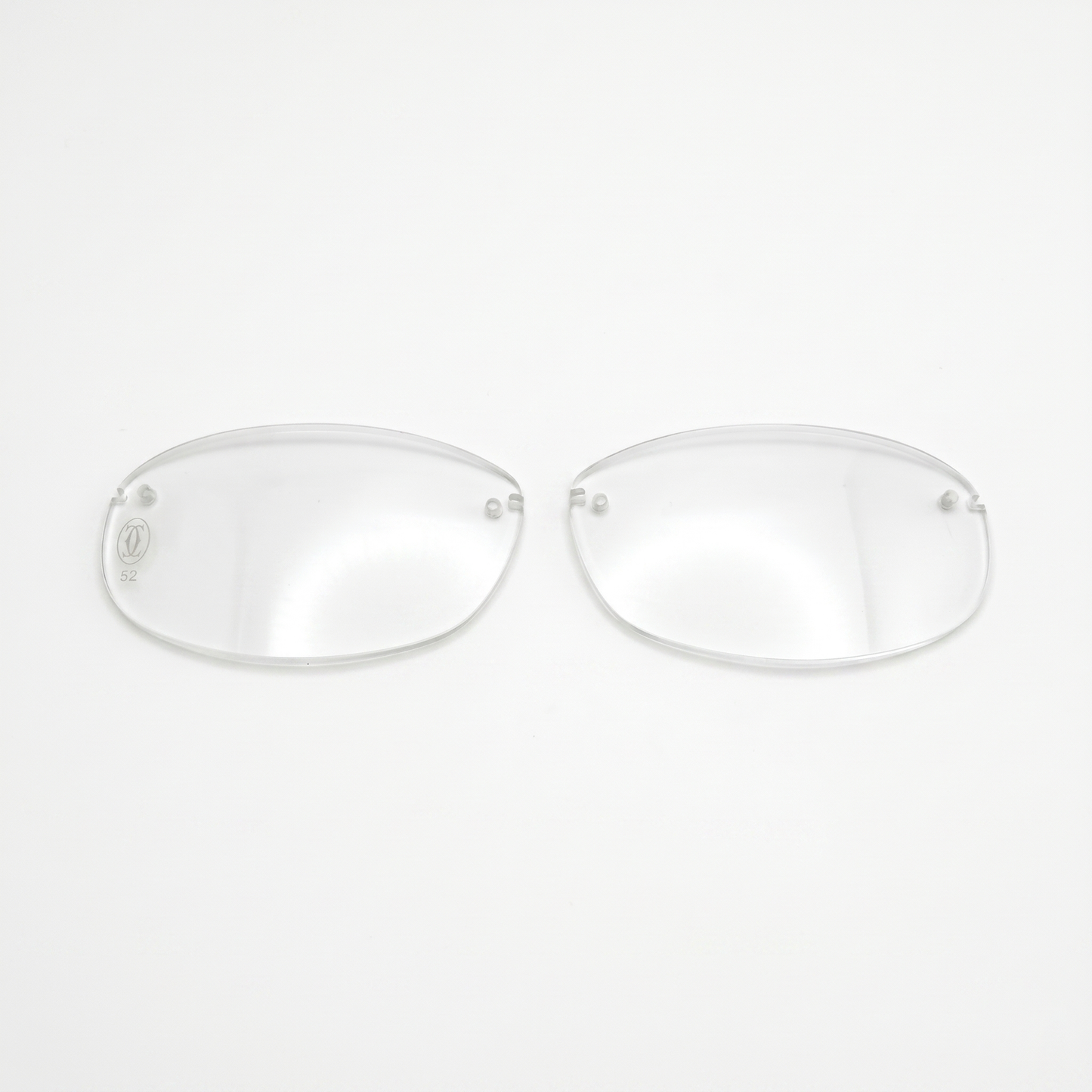 Classic Oval C Decor Lenses (52) - Clear