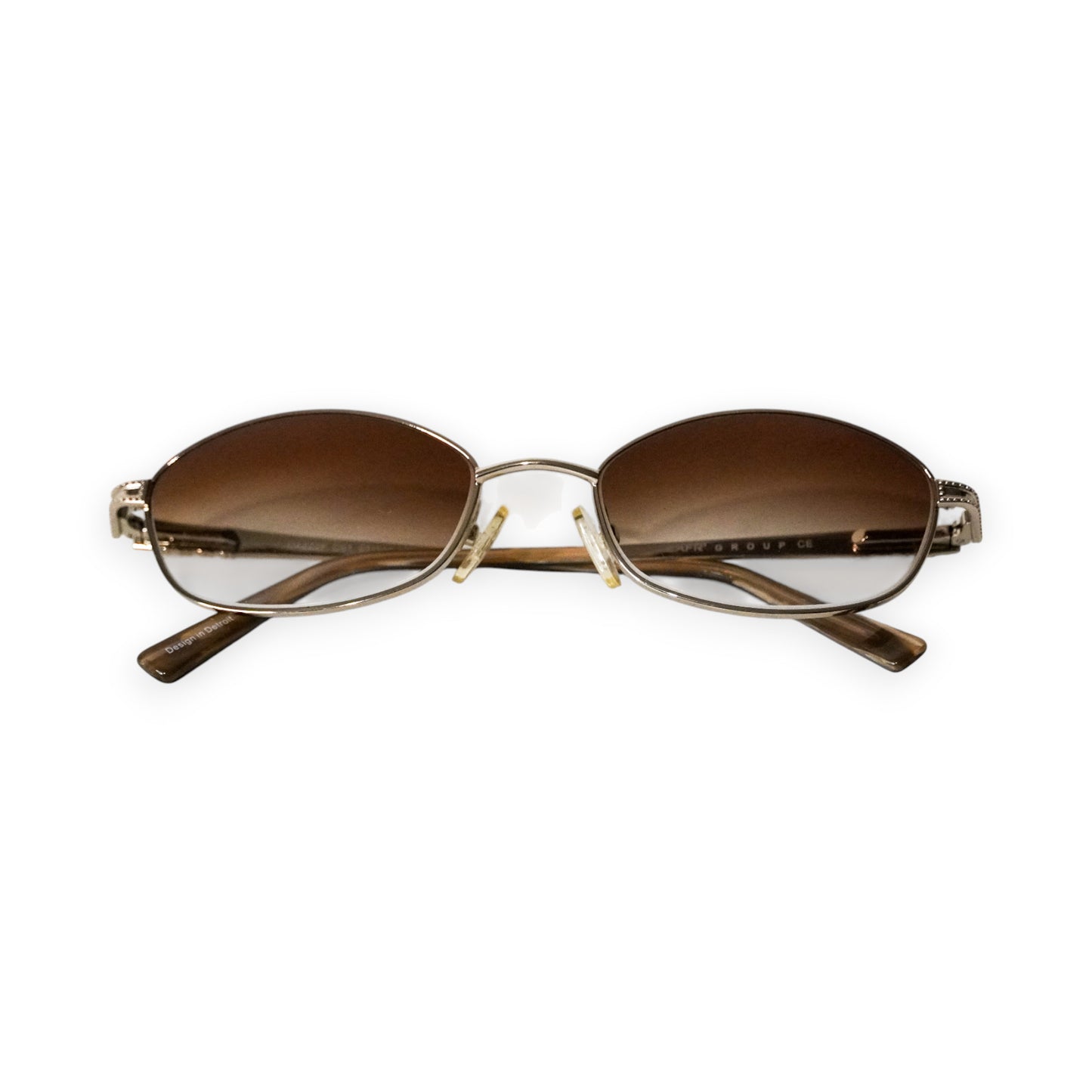 Cafr™ C422F - Gold Wires w/ Brown Transitional Lenses