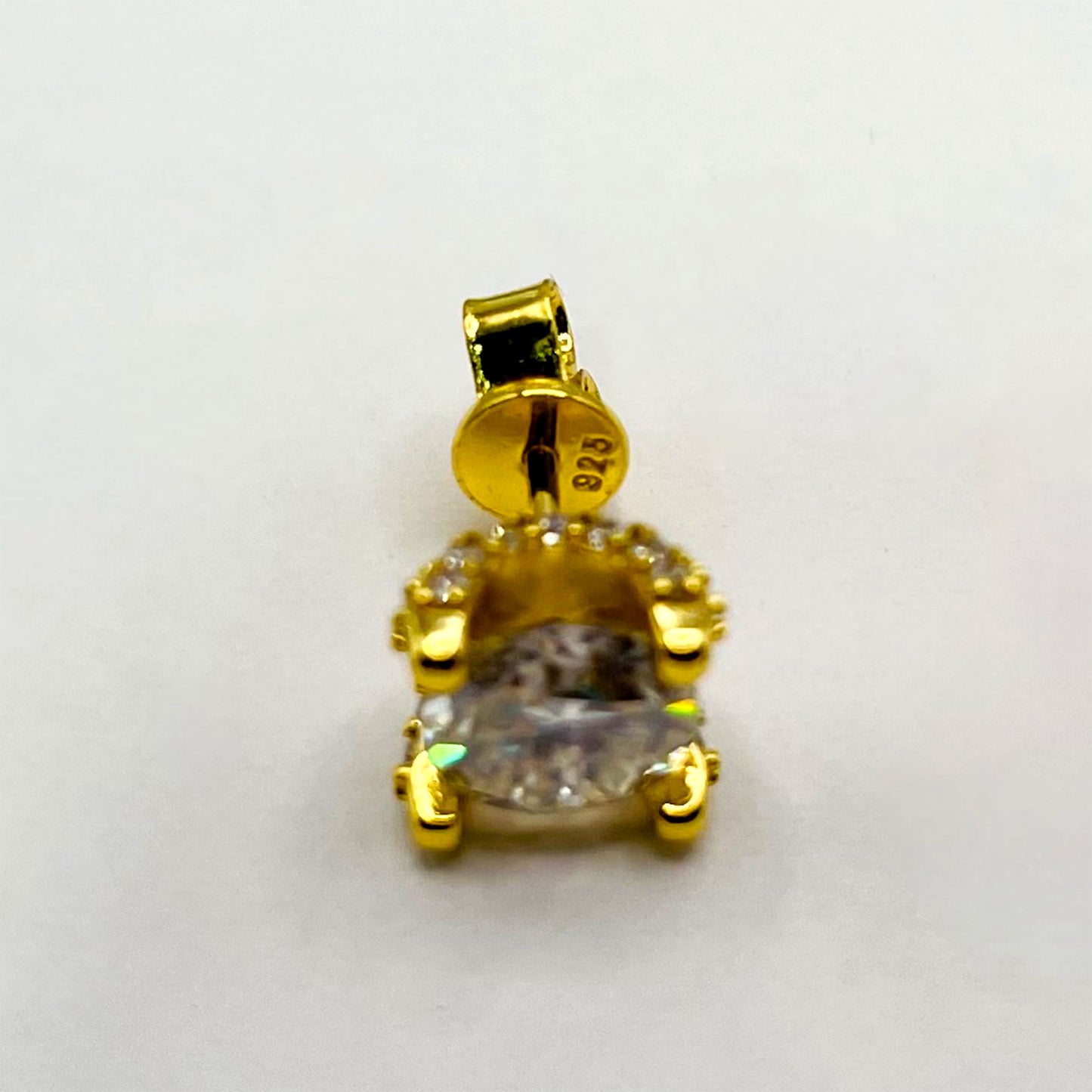 Gold Diamond Earrings - 4-Prong Set