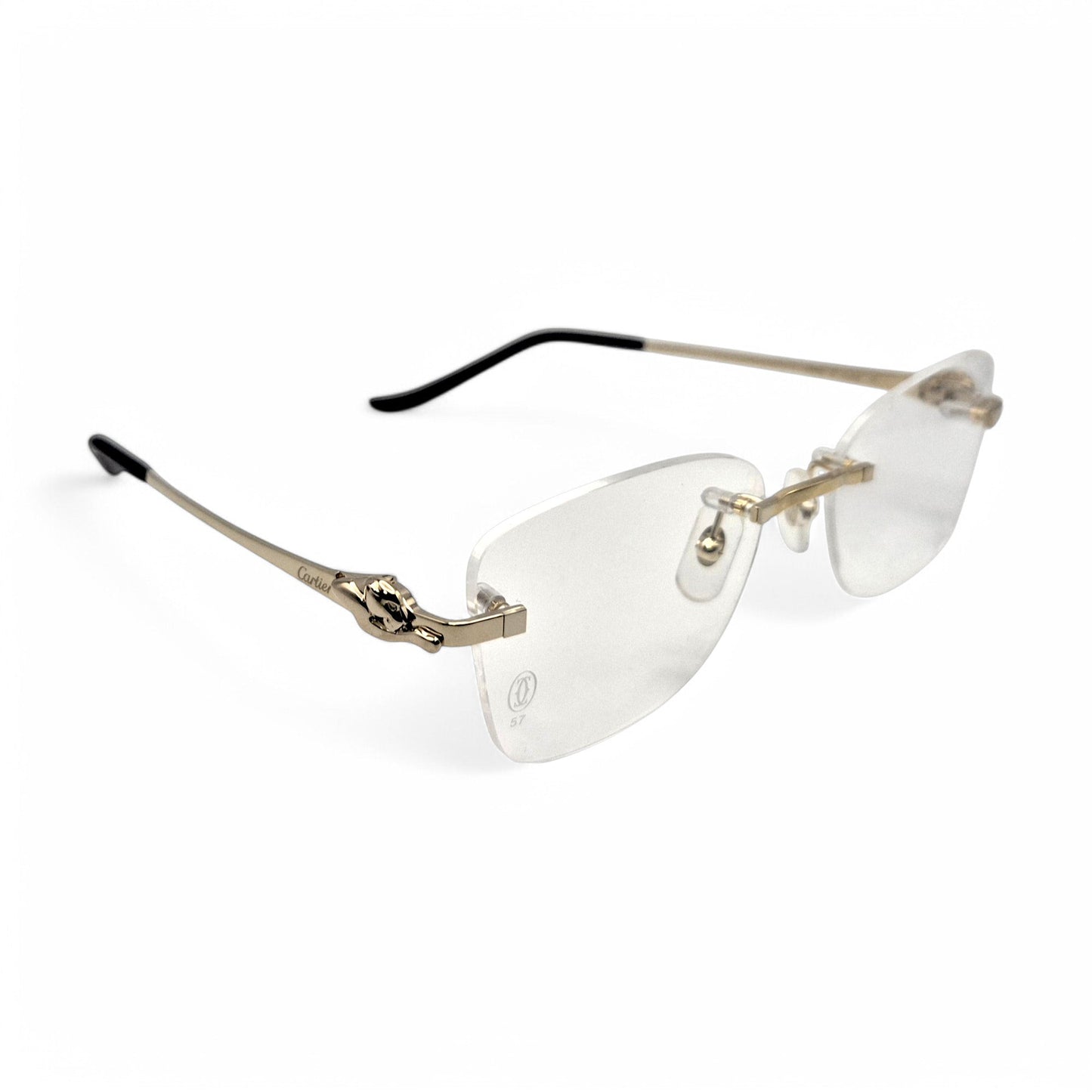 CT0522O Authentic Cartier Panthere Eyeglasses - 51-17 Wires (2020s)