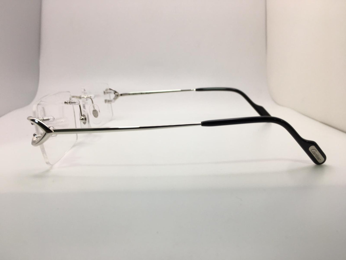 Cartier Big C - Silver Wires with Clear Lenses - Registered