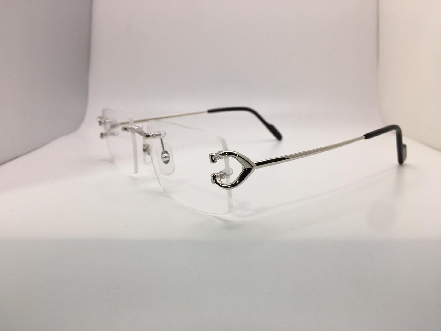 Cartier Big C - Silver Wires with Clear Lenses - Registered