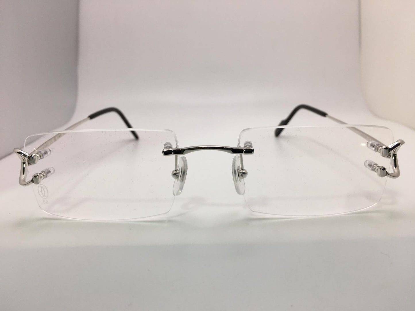Cartier Big C - Silver Wires with Clear Lenses - Registered