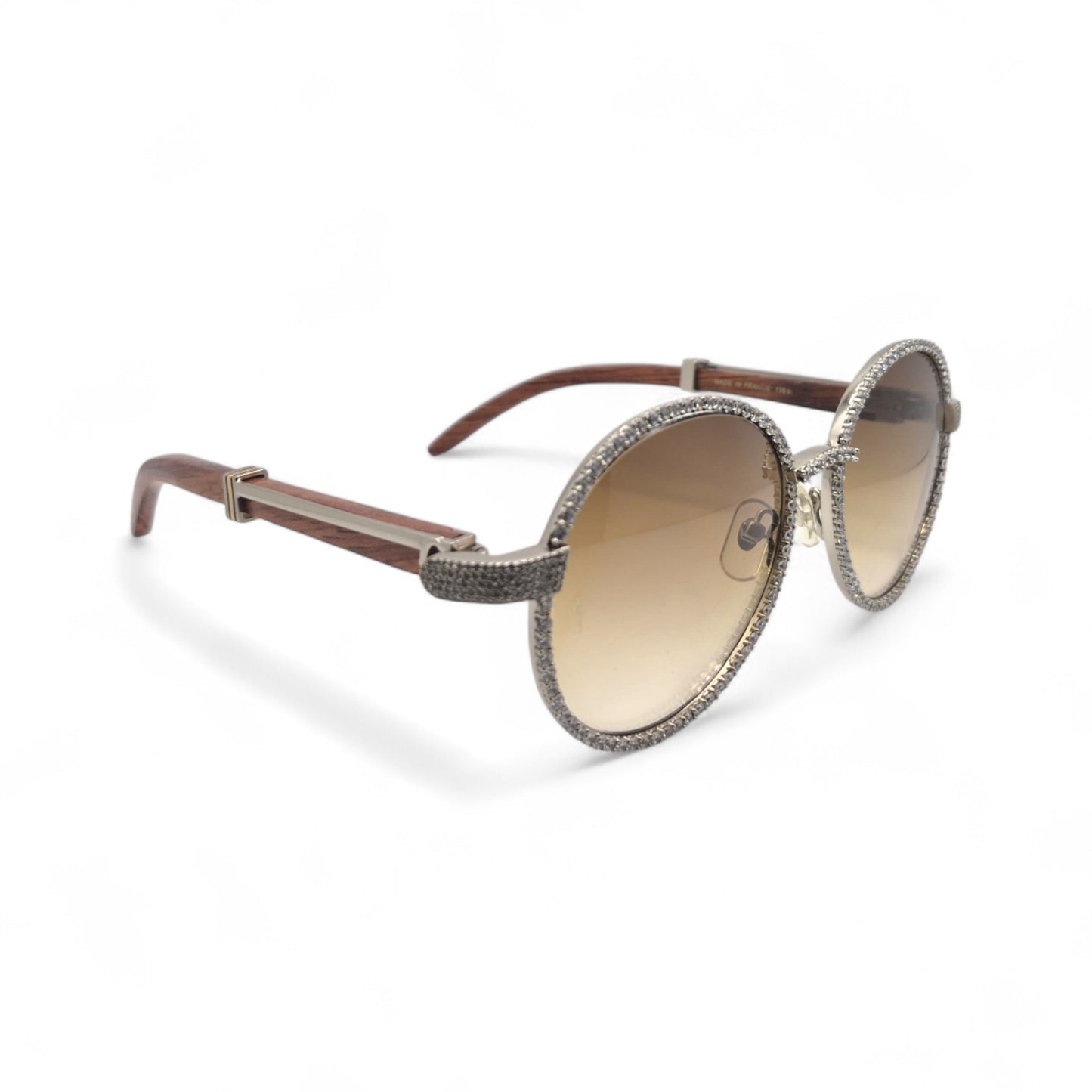 55_18_Silver_Woods_Diamond_Frame_Olive_Brown_Lenses