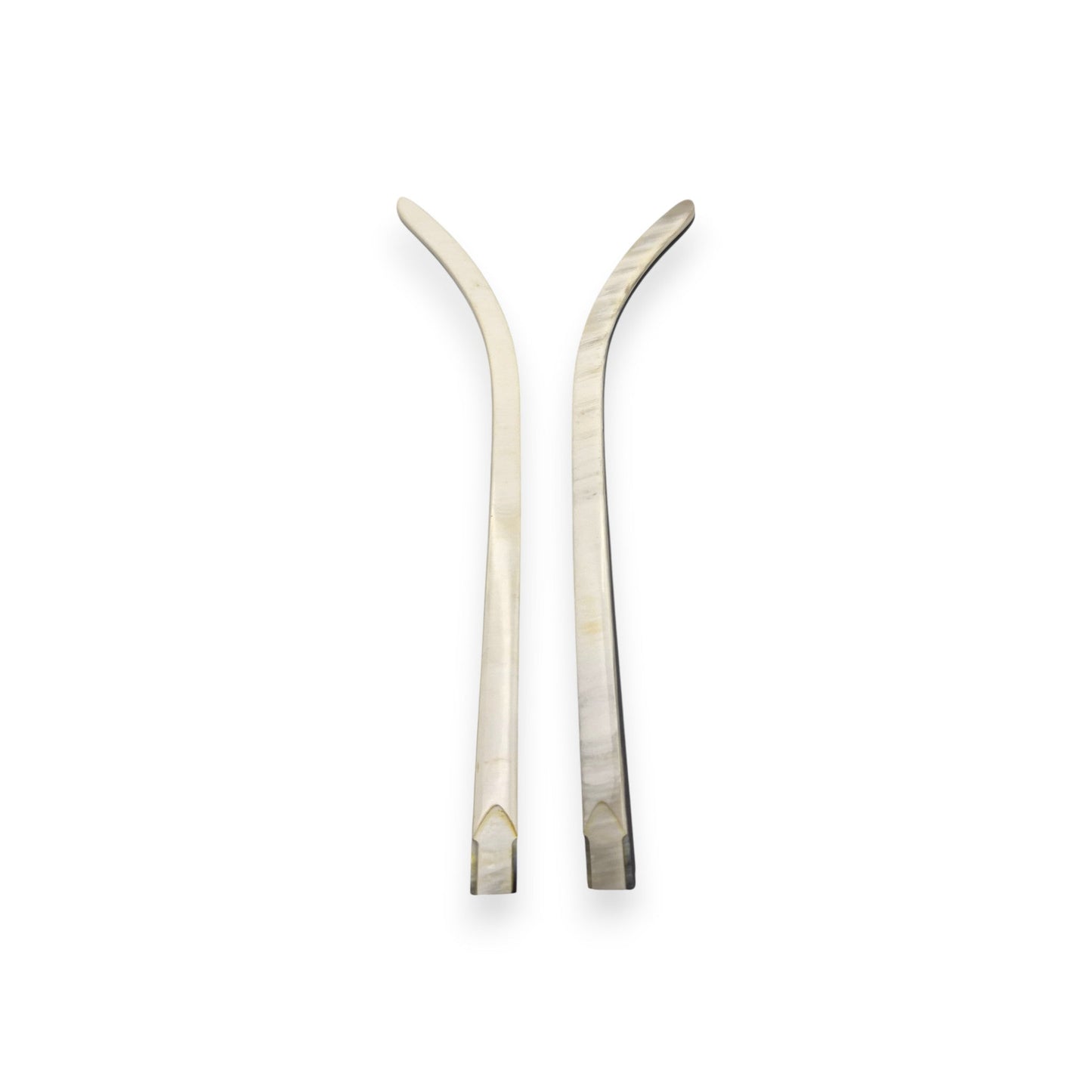 C Decor Temples - White Buffs with Swirls - for Authentic Cartier Frames