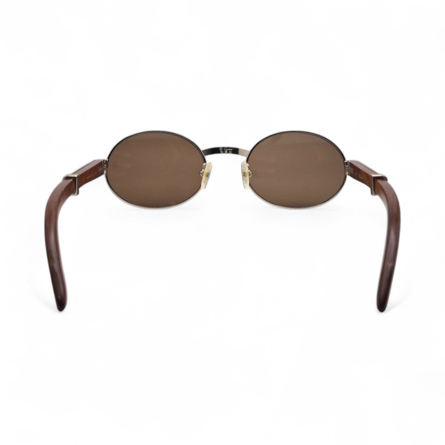 Authentic Cartier Giverny - Vintage Silver Dark Woods Sunglasses (90s)