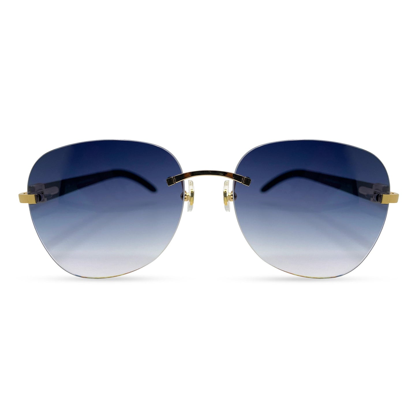 C Decor - Gold Black Buffs w/ Smoke Gray Indigo Lenses