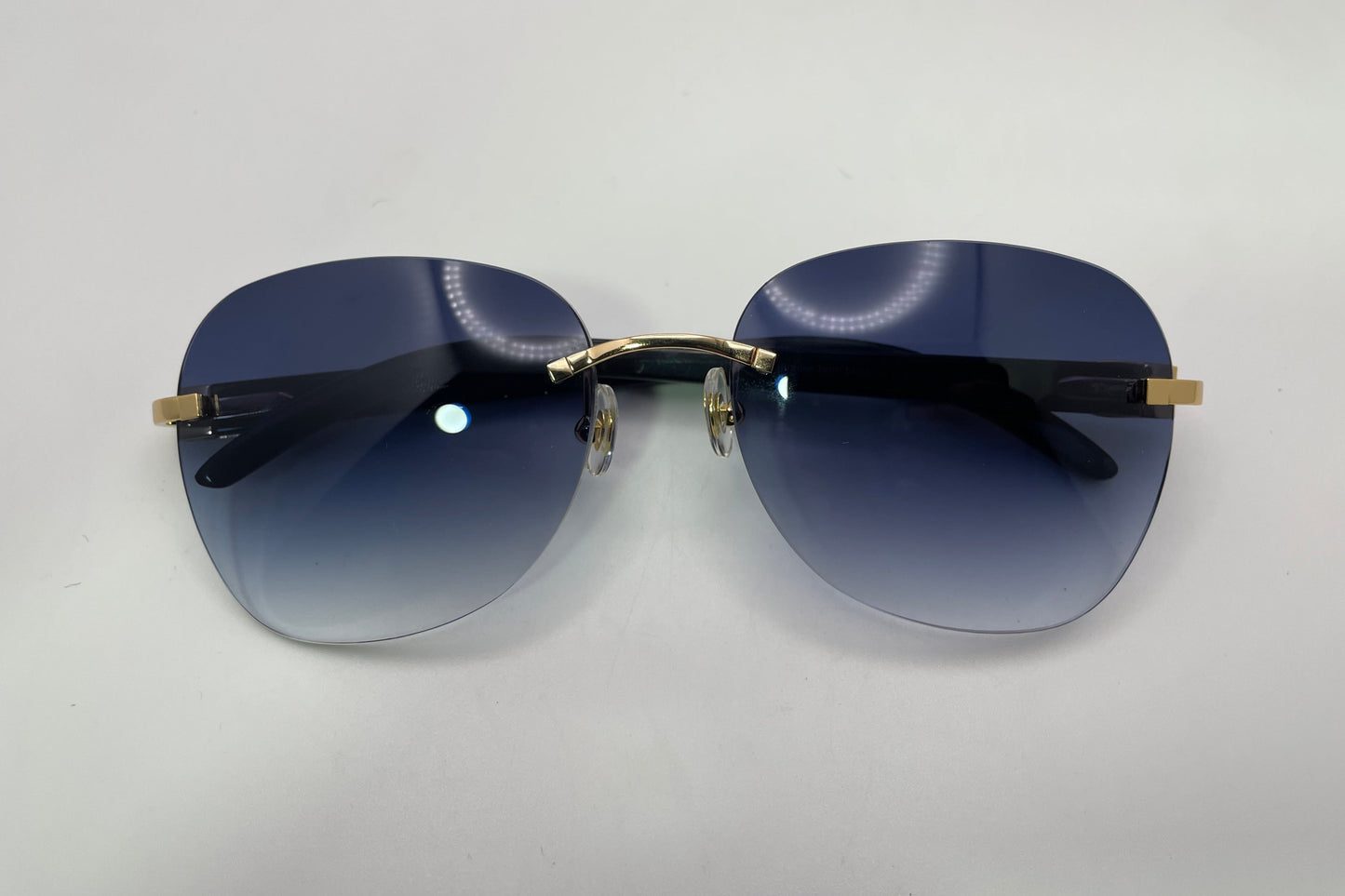 C Decor - Gold Black Buffs w/ Smoke Gray Indigo Lenses
