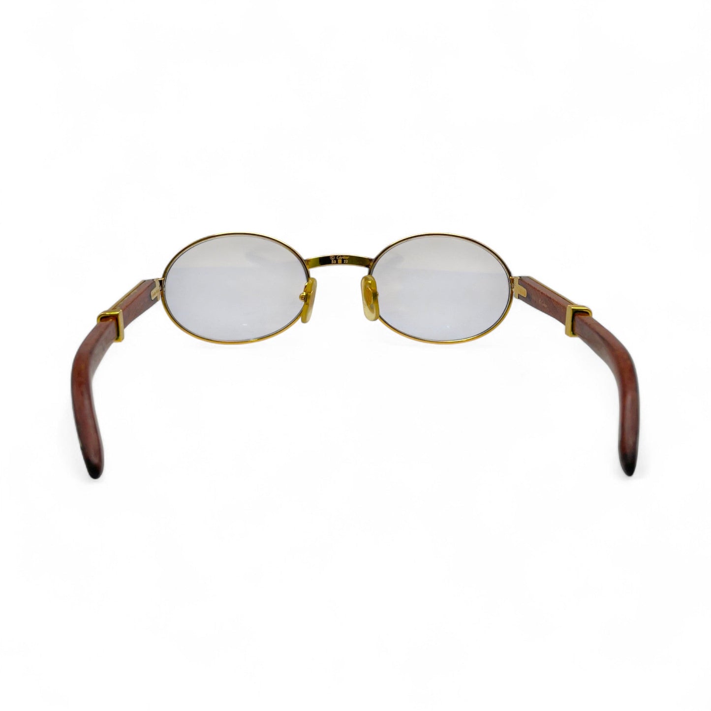 Authentic Cartier Giverny - 53-22 Gold Woods w/ Transitional Lenses (90s)