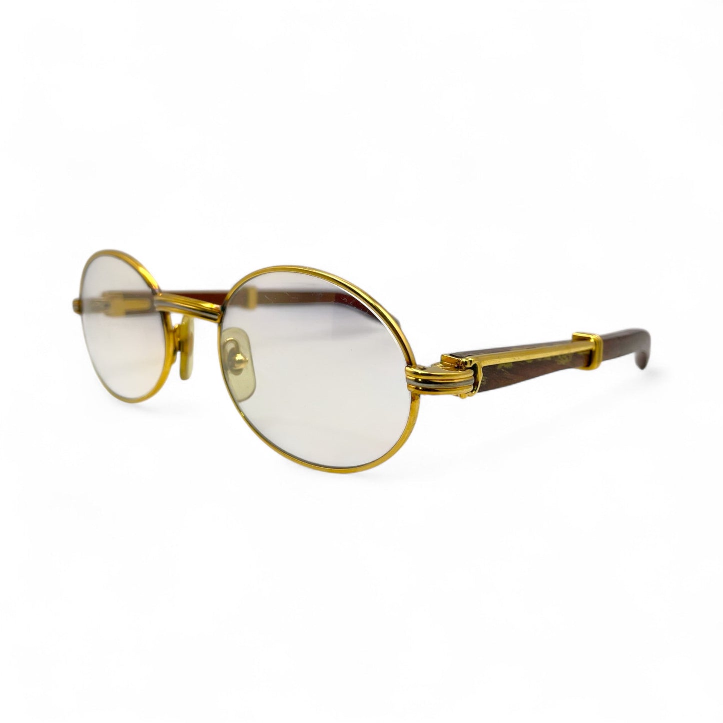 Authentic Cartier Giverny - 53-22 Gold Woods w/ Transitional Lenses (90s)