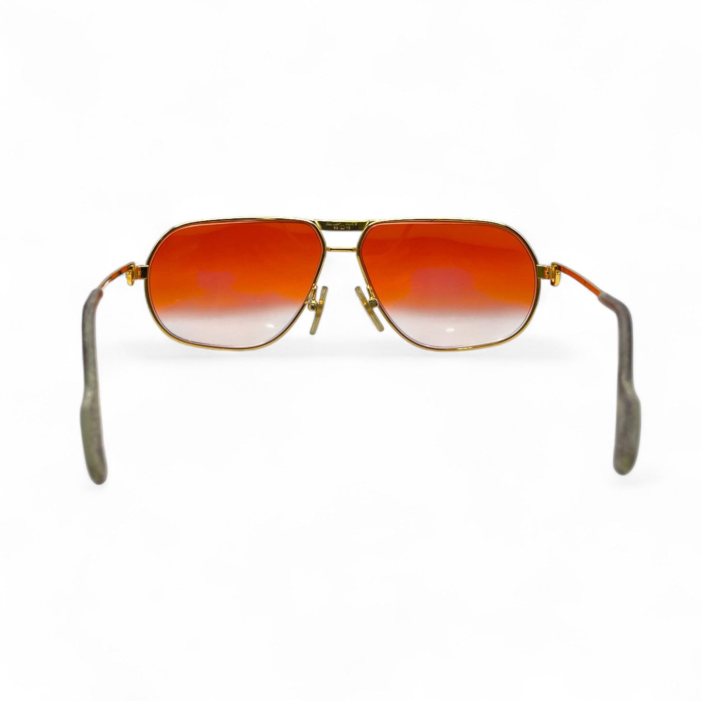 Authentic Cartier Santos (Vintage Aviators) - Gold Wires Sunglasses (80s)
