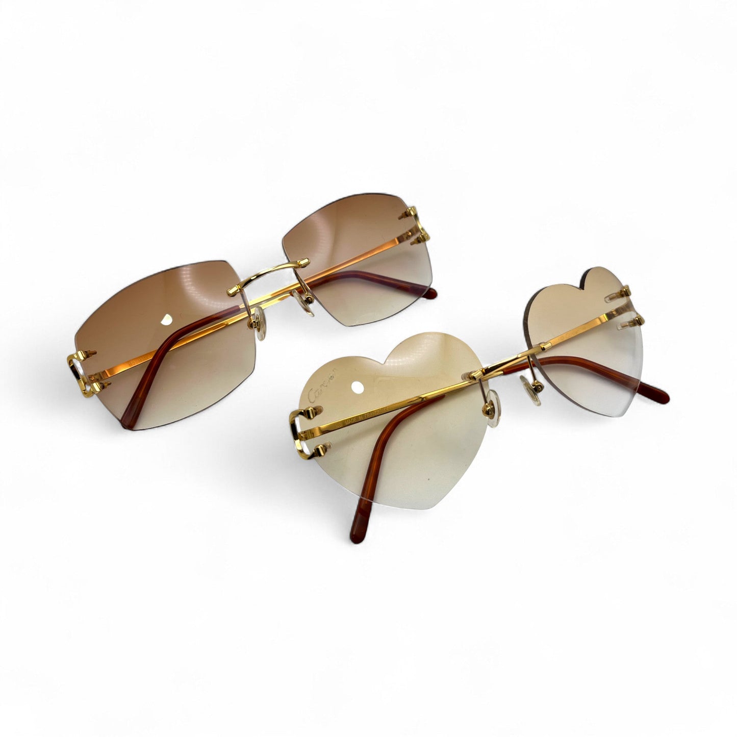 Big C His & Her Combo - Gold Wires w/ Hennessy Brown Mykonos & Kardias Lenses