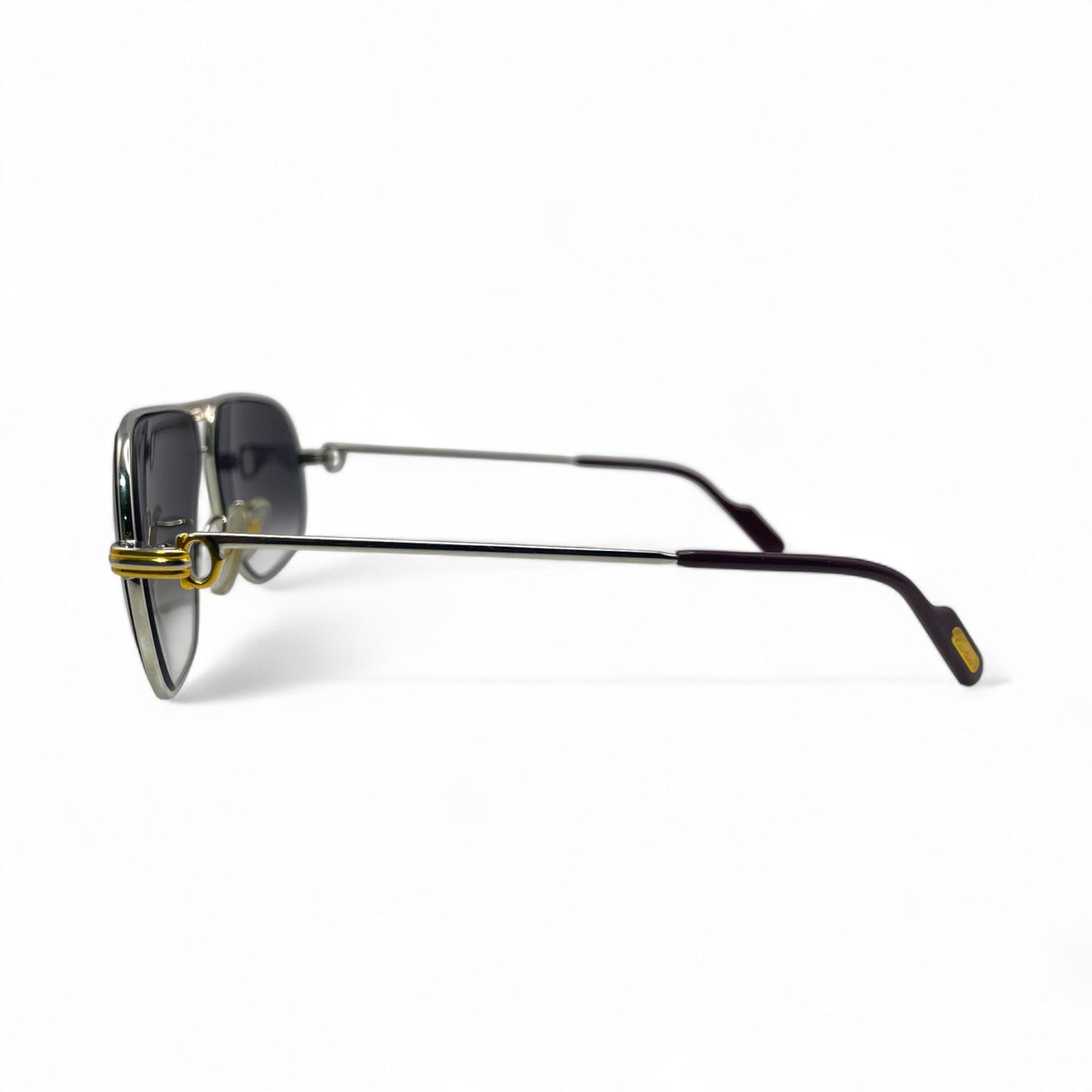 Authentic Cartier Santos (Vintage Aviators) - Gold Wires Sunglasses (80s)