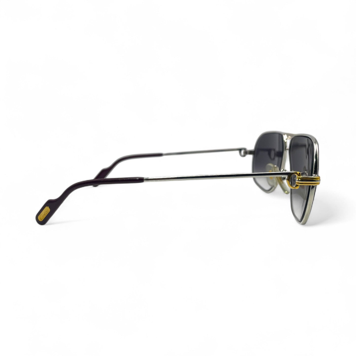 Authentic Cartier Santos (Vintage Aviators) - Gold Wires Sunglasses (80s)