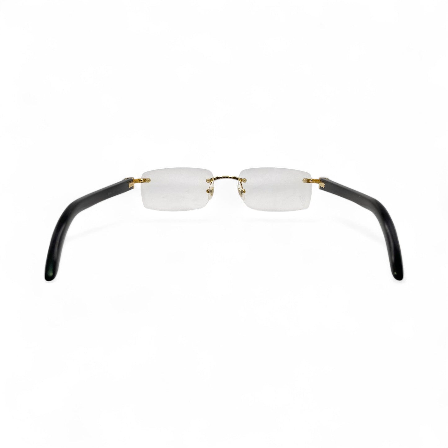 CT0046O Authentic Cartier C Decor - 53-18 Genuine Horn Eyeglasses (2010s)