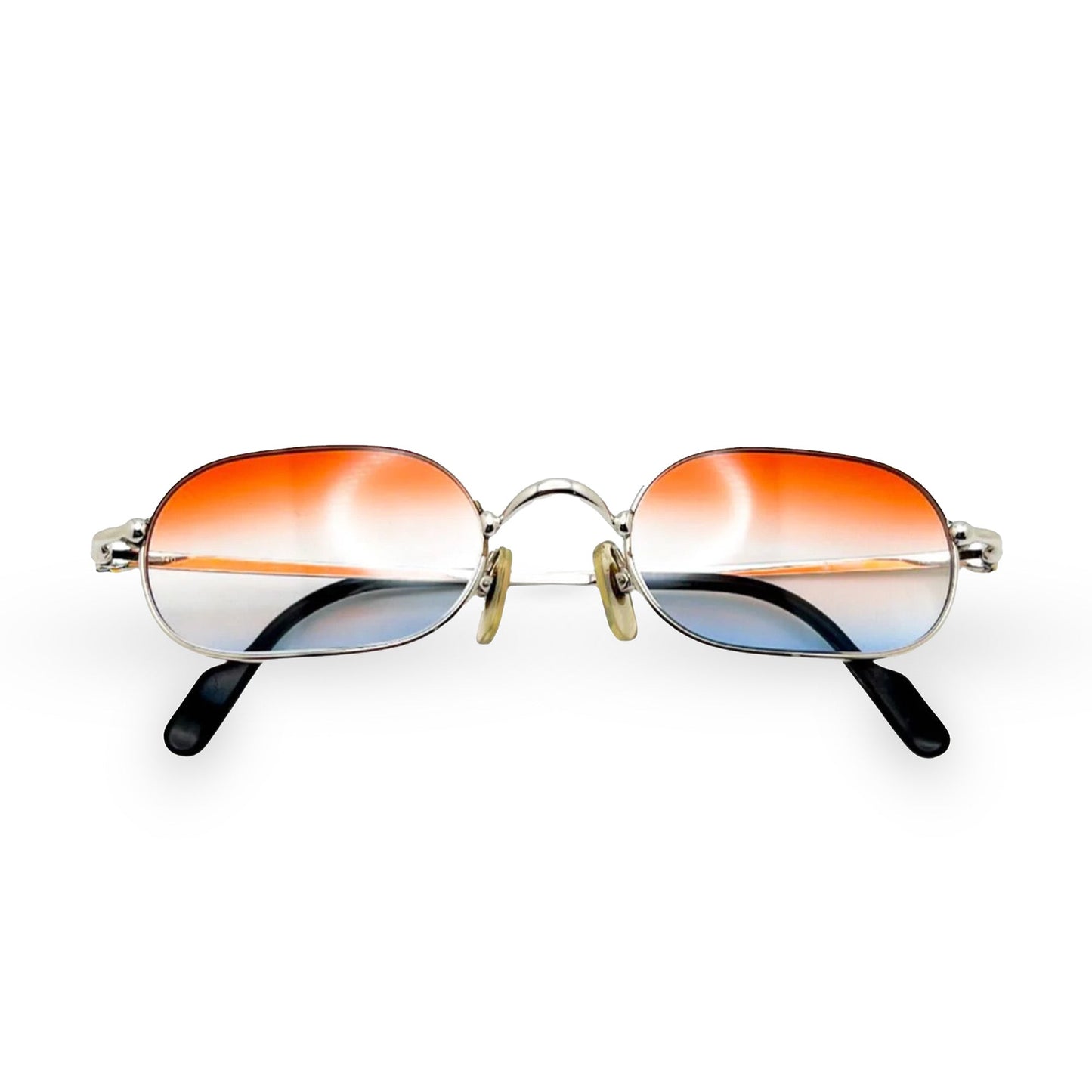 Authentic Cartier Deimos - Titanium Wires Sunglasses w/ Red & Blue Lenses (80s)