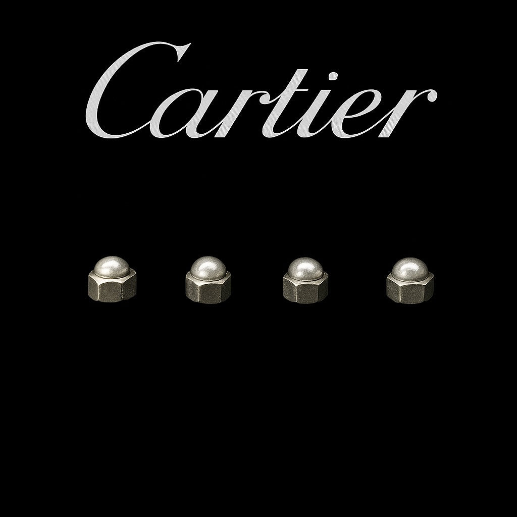 Metal Screw Caps (Small) - Silver