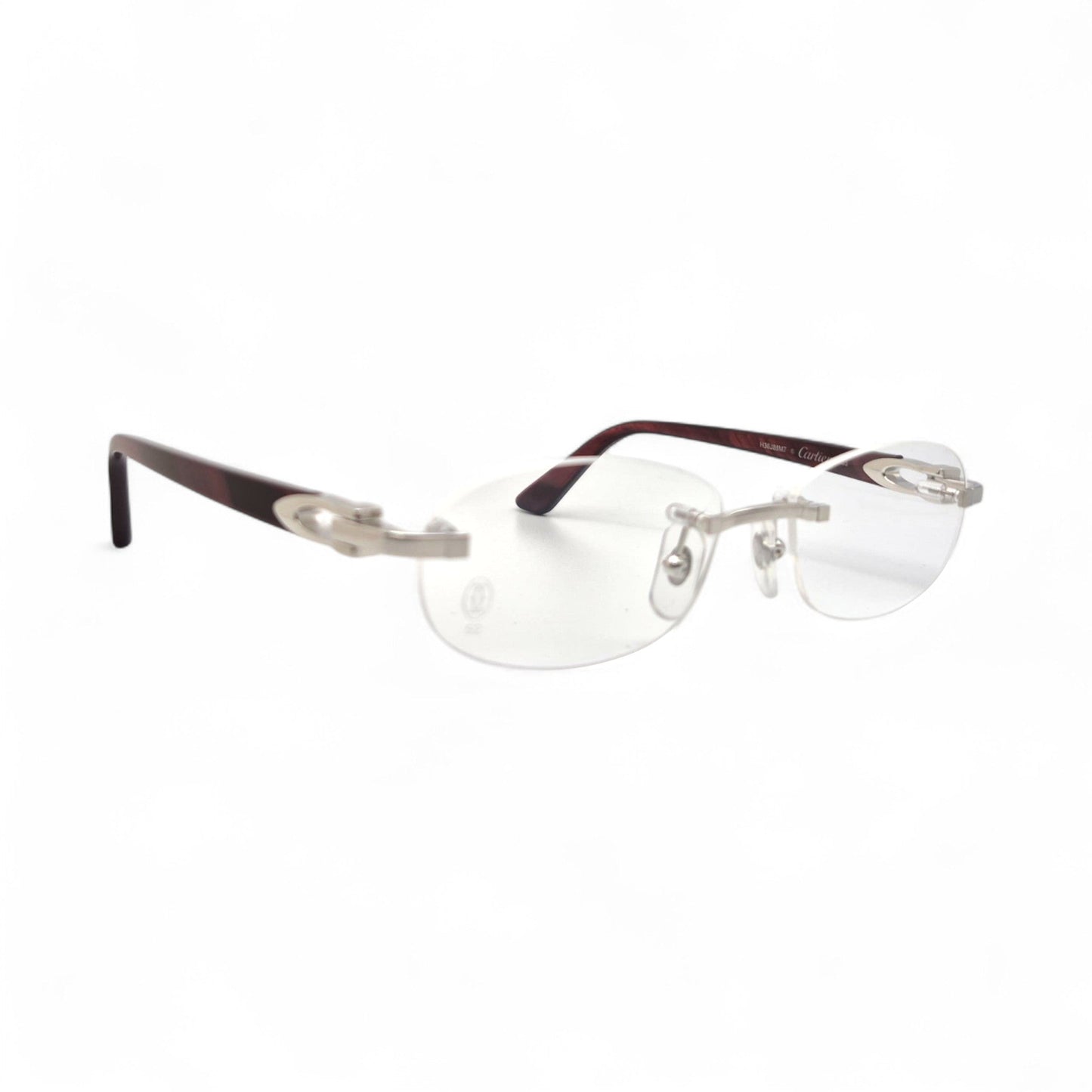 CT0056O Authentic Cartier C Decor - 52-16 Acetate Marbles Eyeglasses (2020s)