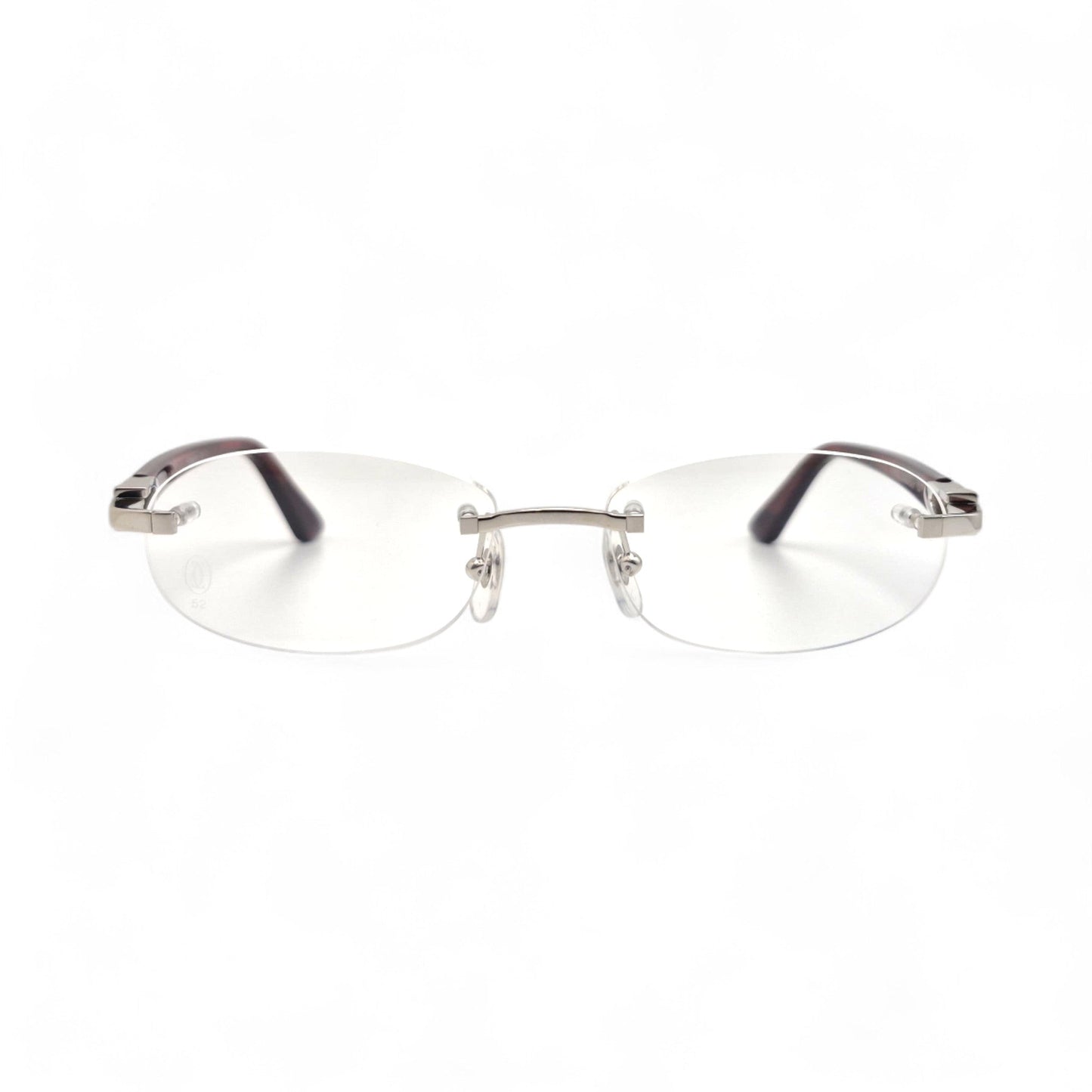 CT0056O Authentic Cartier C Decor - 52-16 Acetate Marbles Eyeglasses (2020s)
