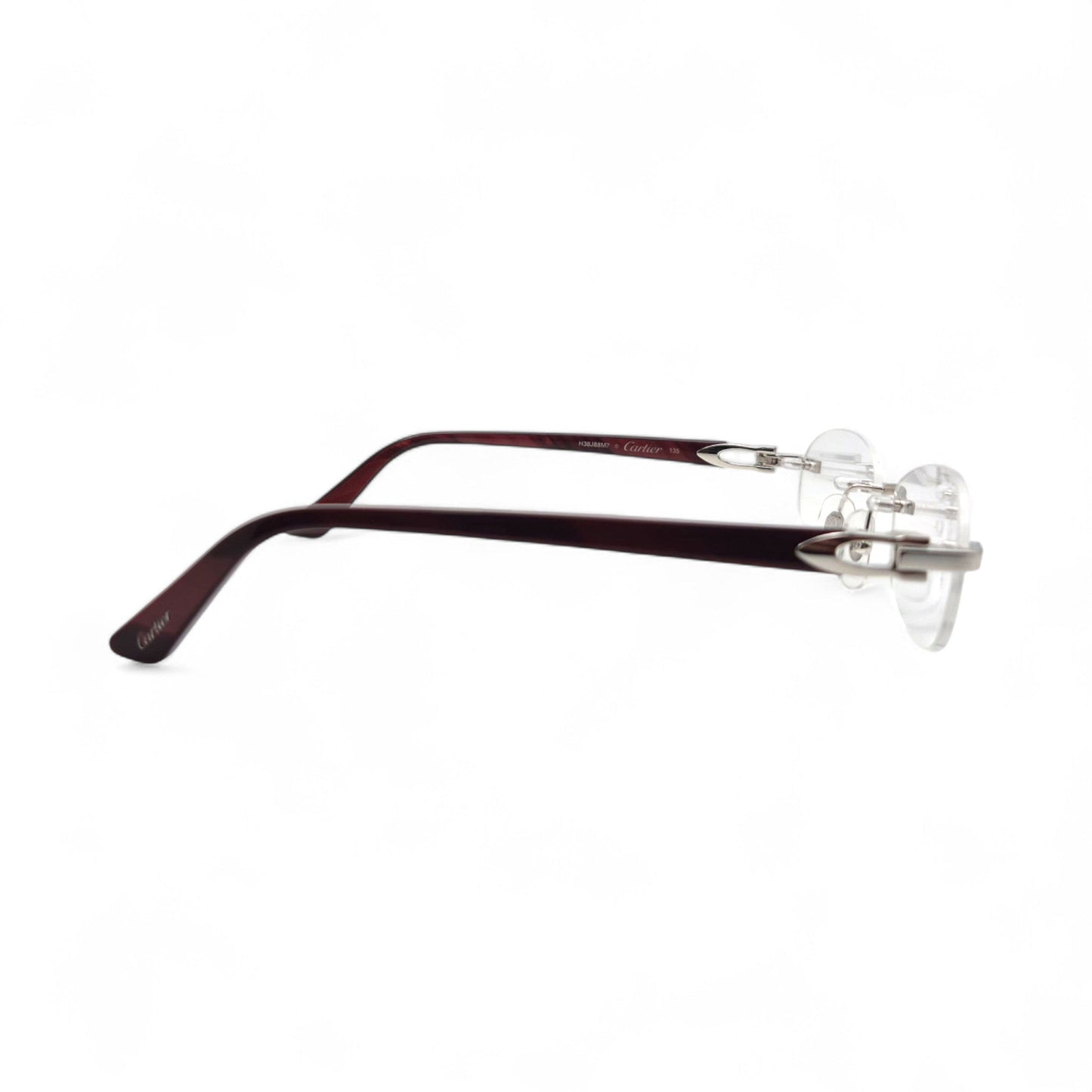 CT0056O Authentic Cartier C Decor - 52-16 Acetate Marbles Eyeglasses (2020s)