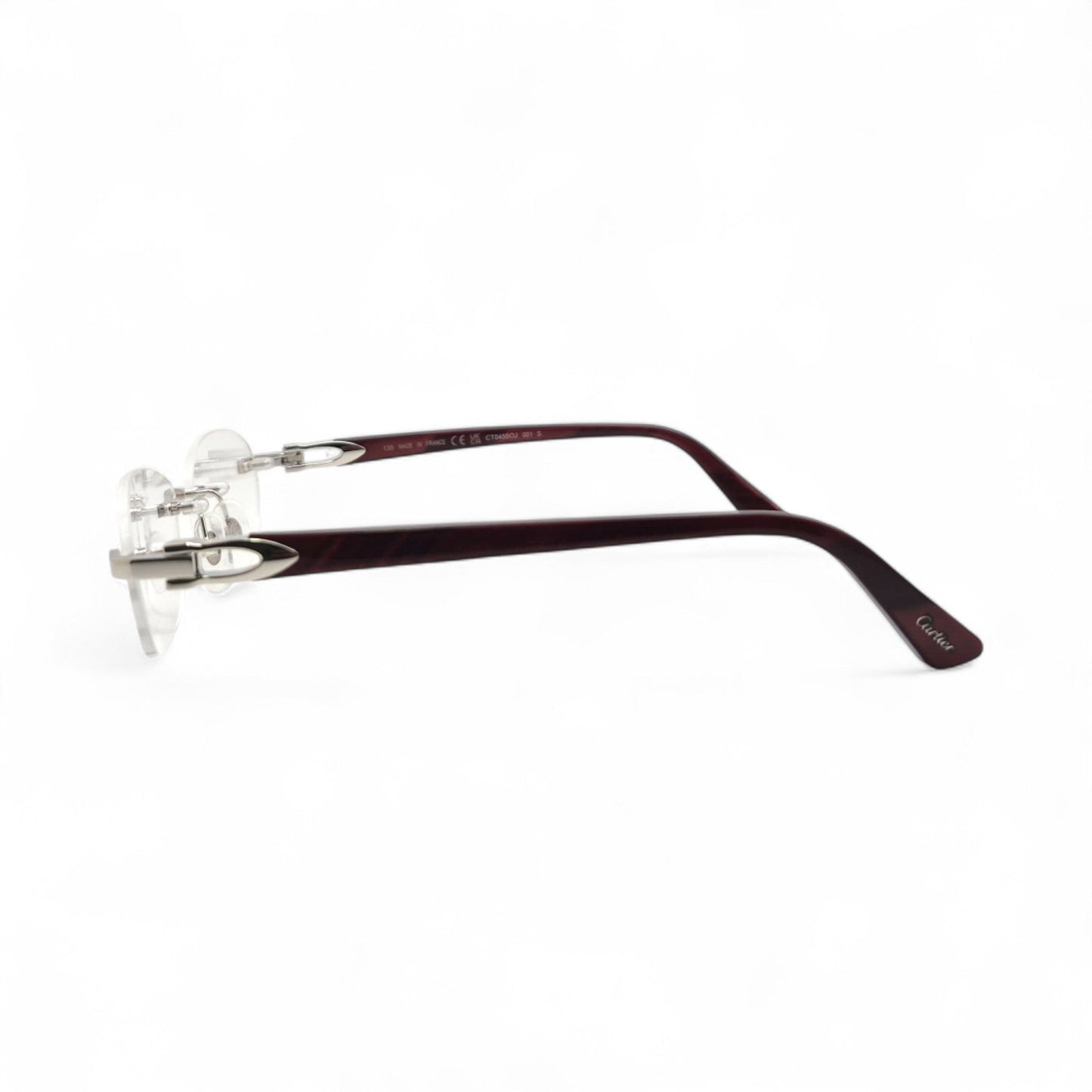 CT0056O Authentic Cartier C Decor - 52-16 Acetate Marbles Eyeglasses (2020s)