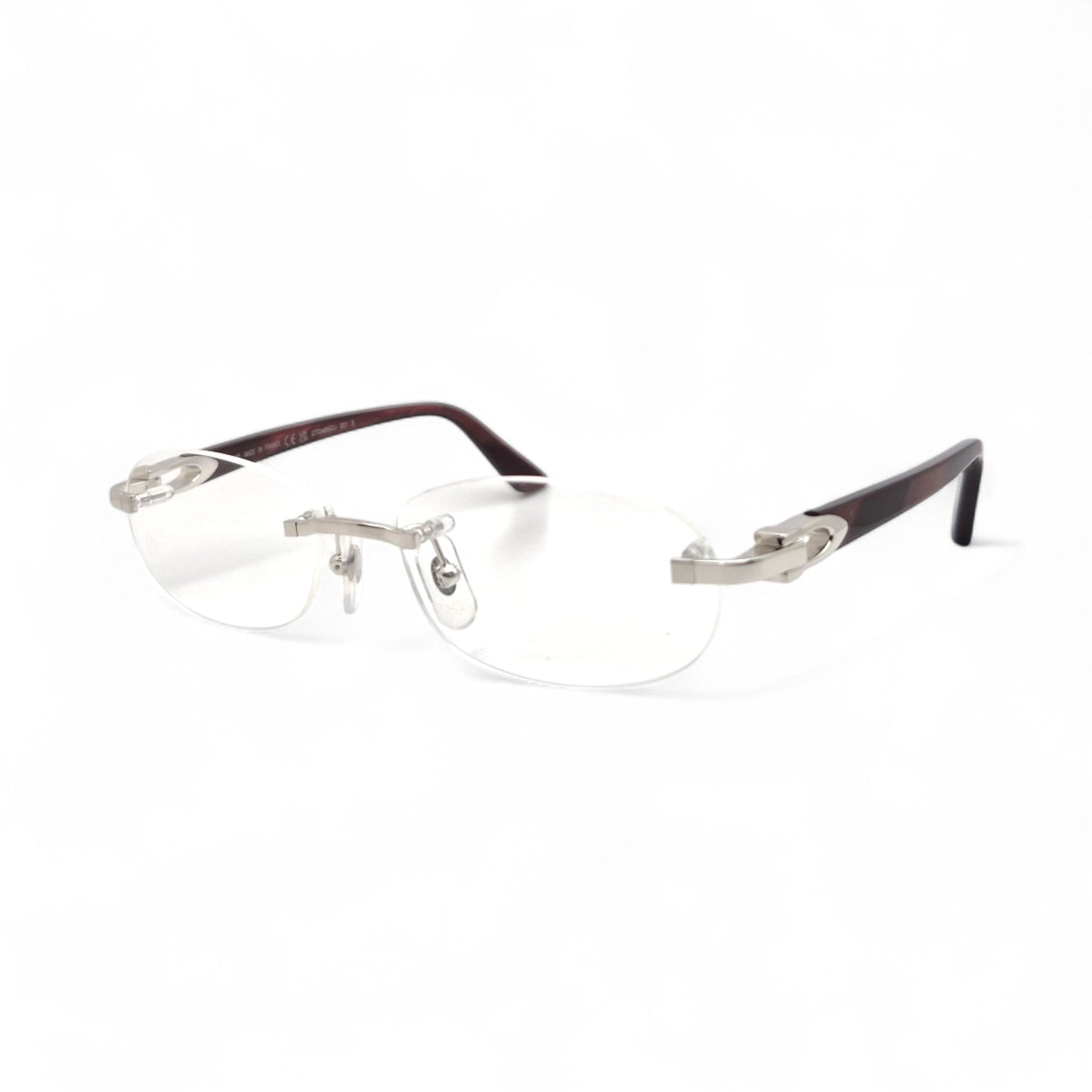 CT0056O Authentic Cartier C Decor - 52-16 Acetate Marbles Eyeglasses (2020s)