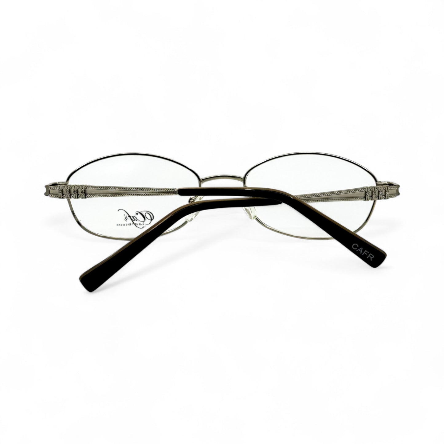 Cafr™ C422F - Silver Wires w/ Clear Ovals