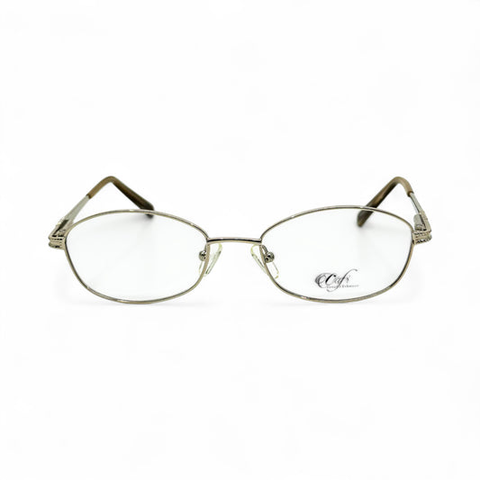 Cafr™ C422F - Silver Wires w/ Clear Ovals