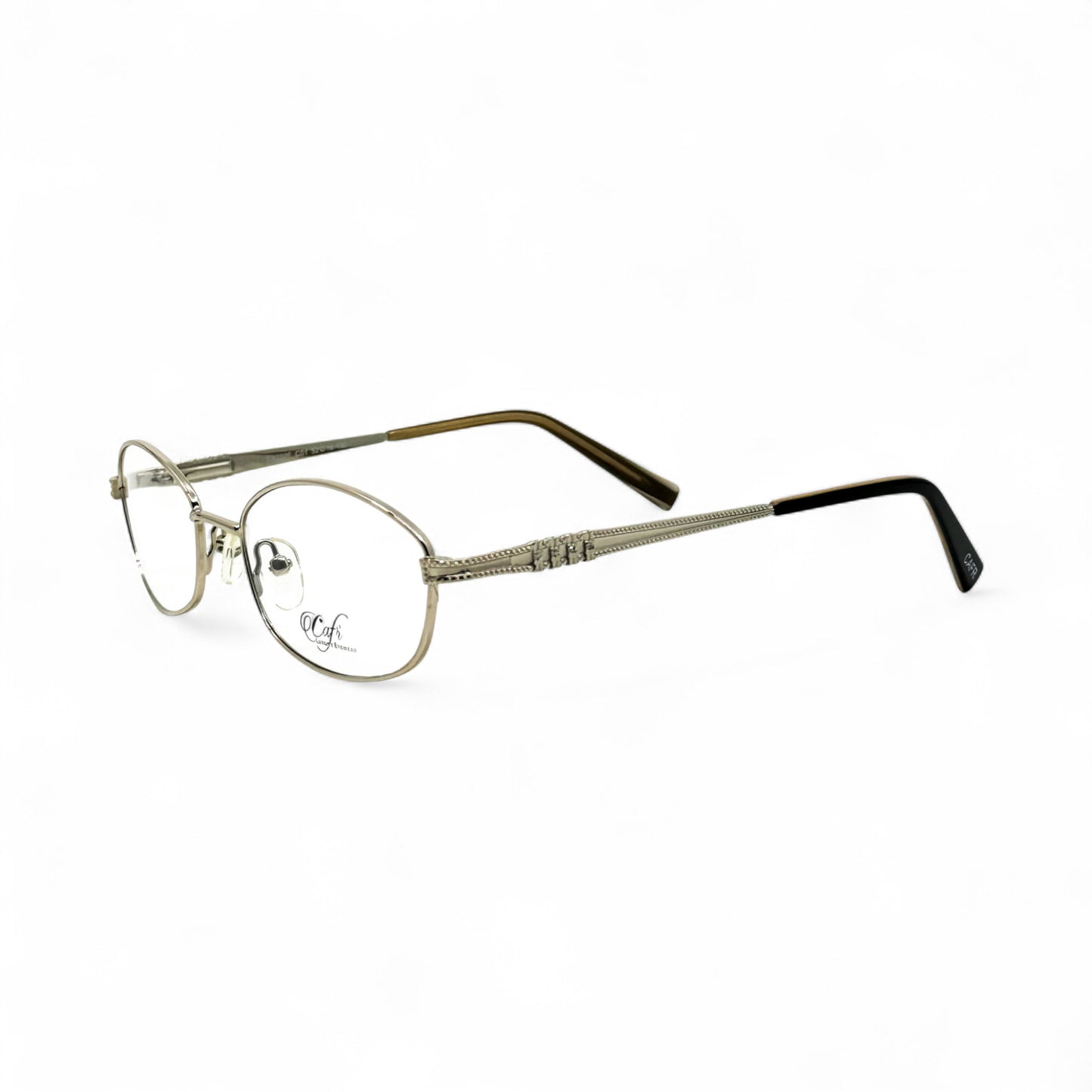 Cafr™ C422F - Silver Wires w/ Clear Ovals