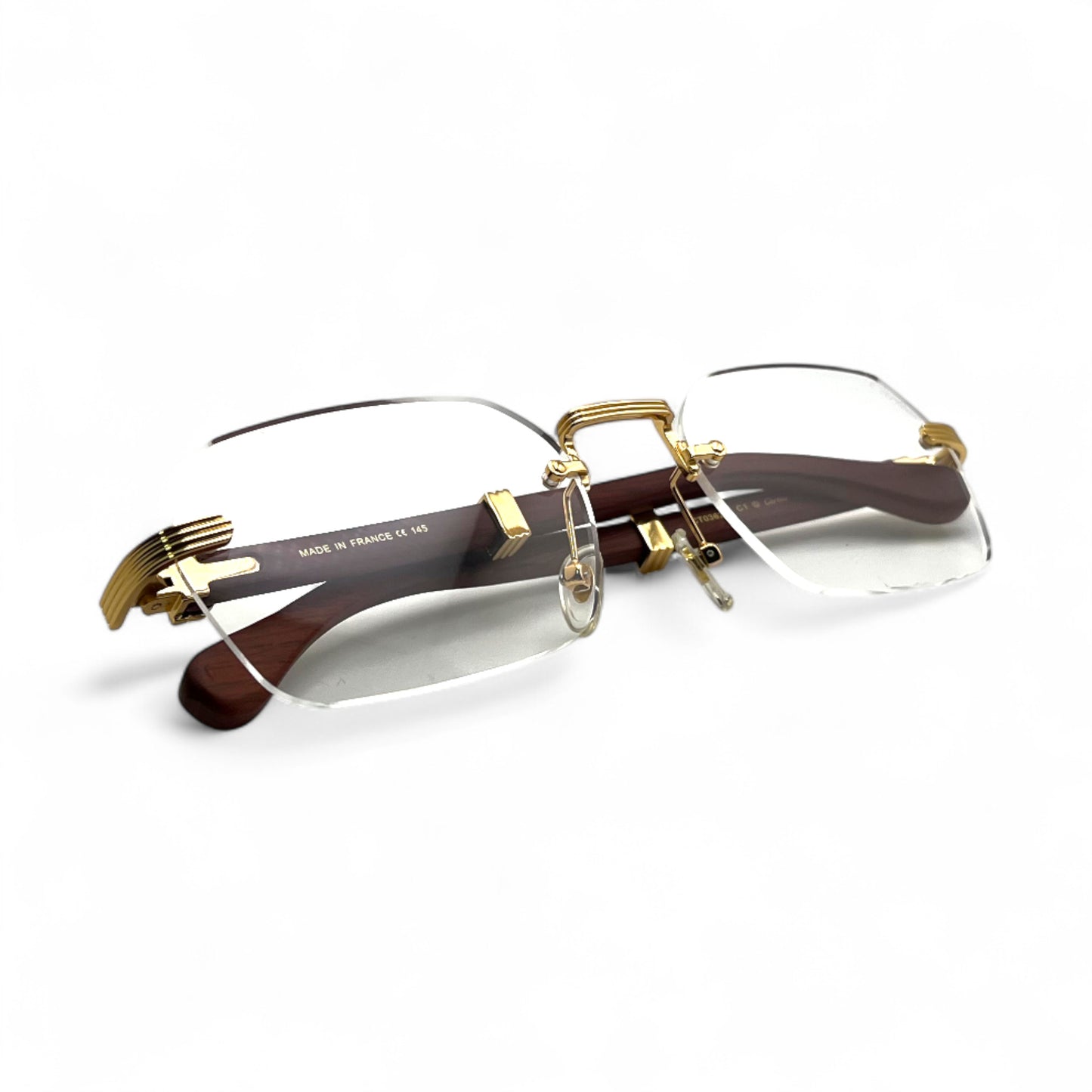 CT0362S Premiere - 56-21 Gold Brown Woods Eyeglasses (2023)