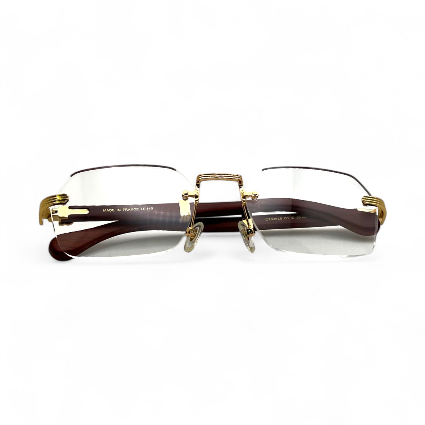 CT0362S Premiere - 56-21 Gold Brown Woods Eyeglasses (2023)