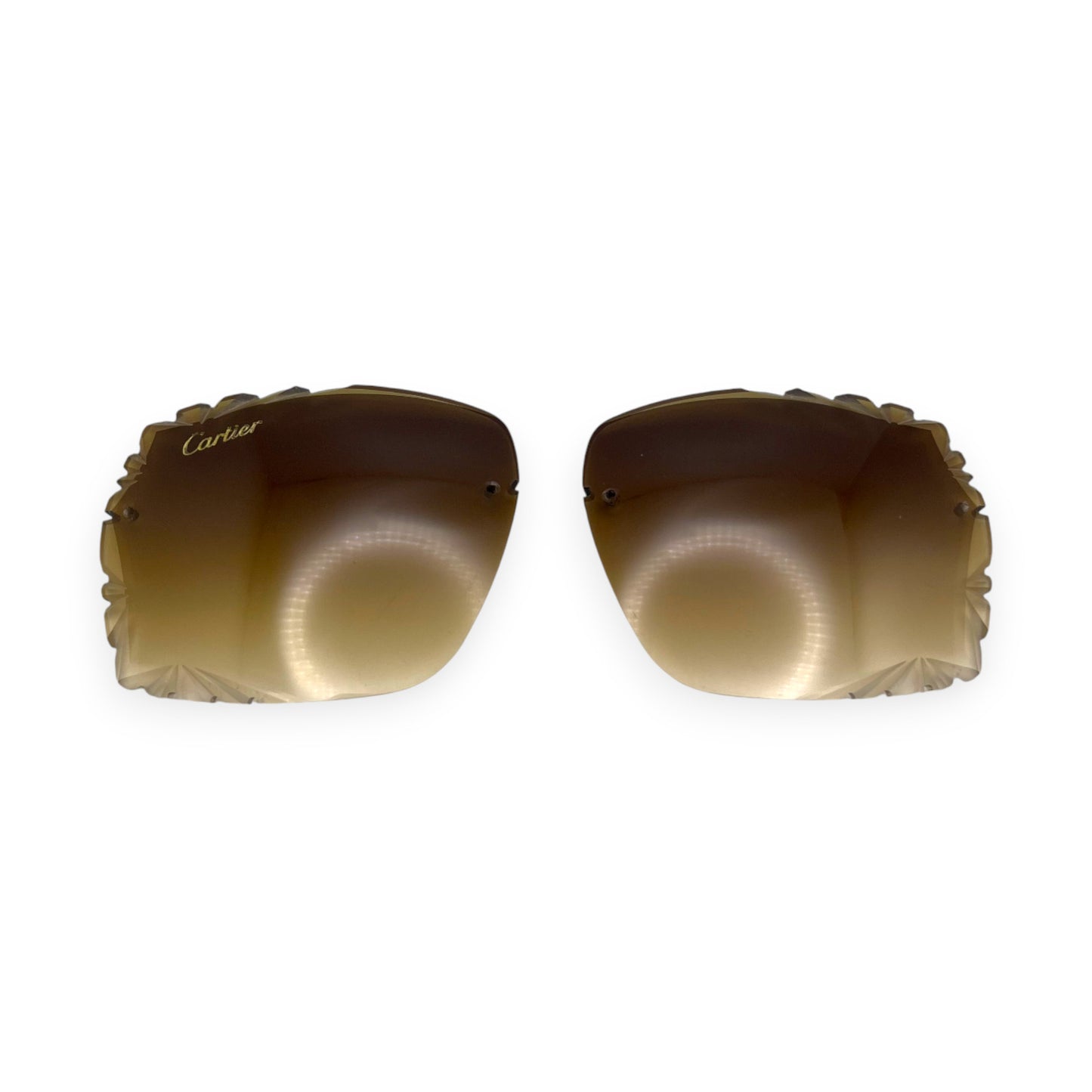 Custom Shape Lenses (58) - Brown Gradient (Diamond Cut)